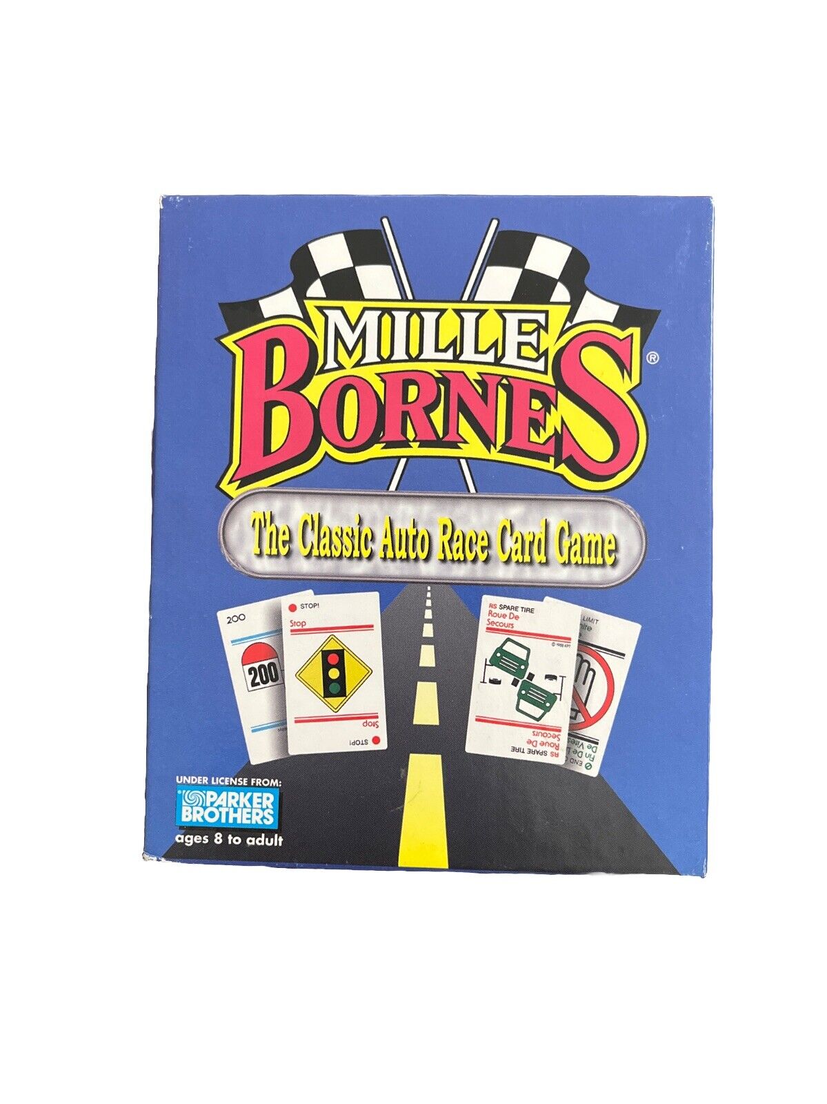 Mille Bornes The Classic Auto Race Card Game 1992 Edition Travel Strategy
