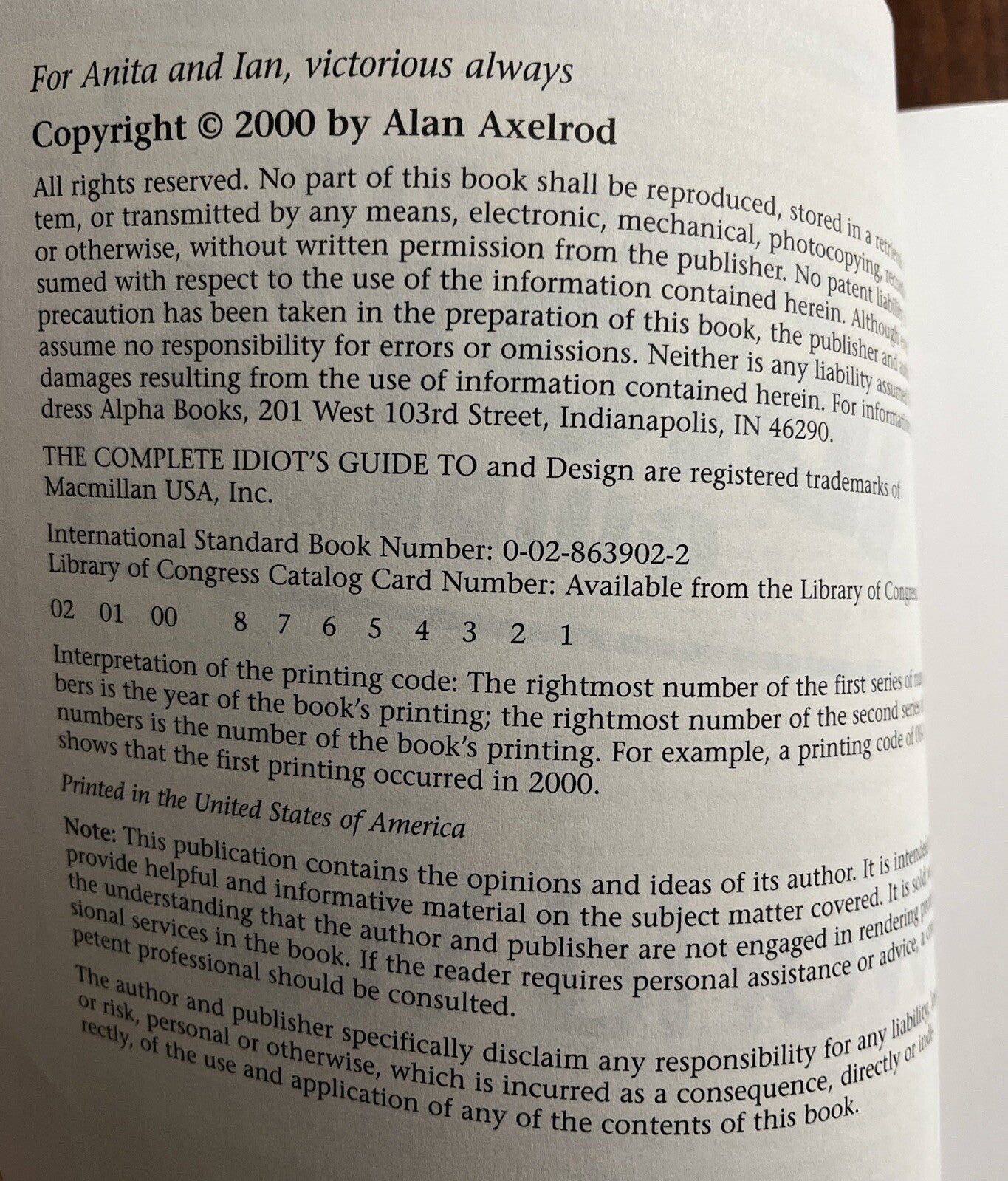 Complete Idiot's Guide to World War I (WW1) Mitchell G. Bard History Book