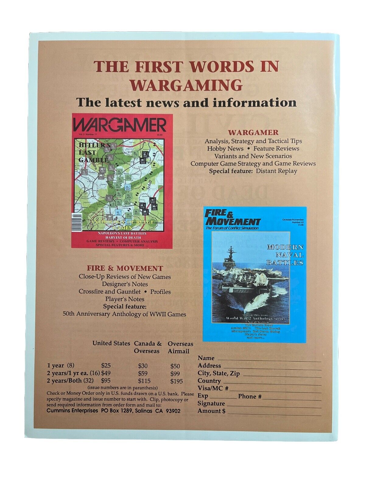XTR Collectable Command Wargaming Magazine #3 Mar-Apr 1990 - Samurai Sunset