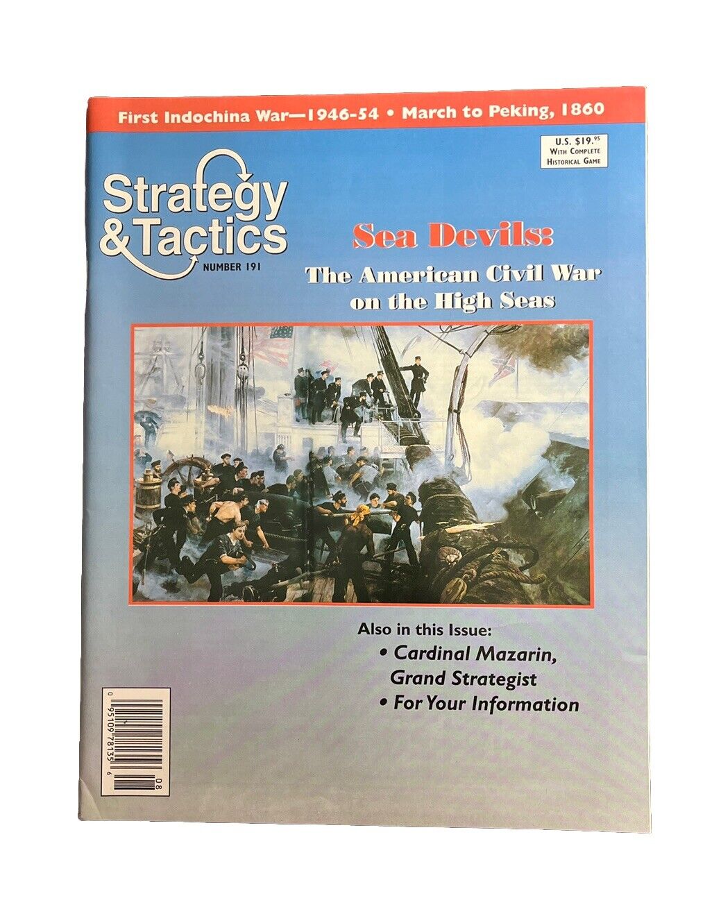 Strategy & Tactics Wargame Magazine #191 Sea Devils: The American Civil War