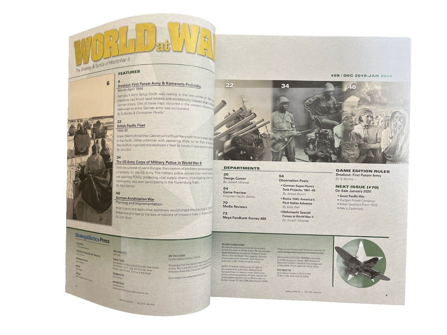 World At War Magazine #69 With Historical Military War Game - Breakout