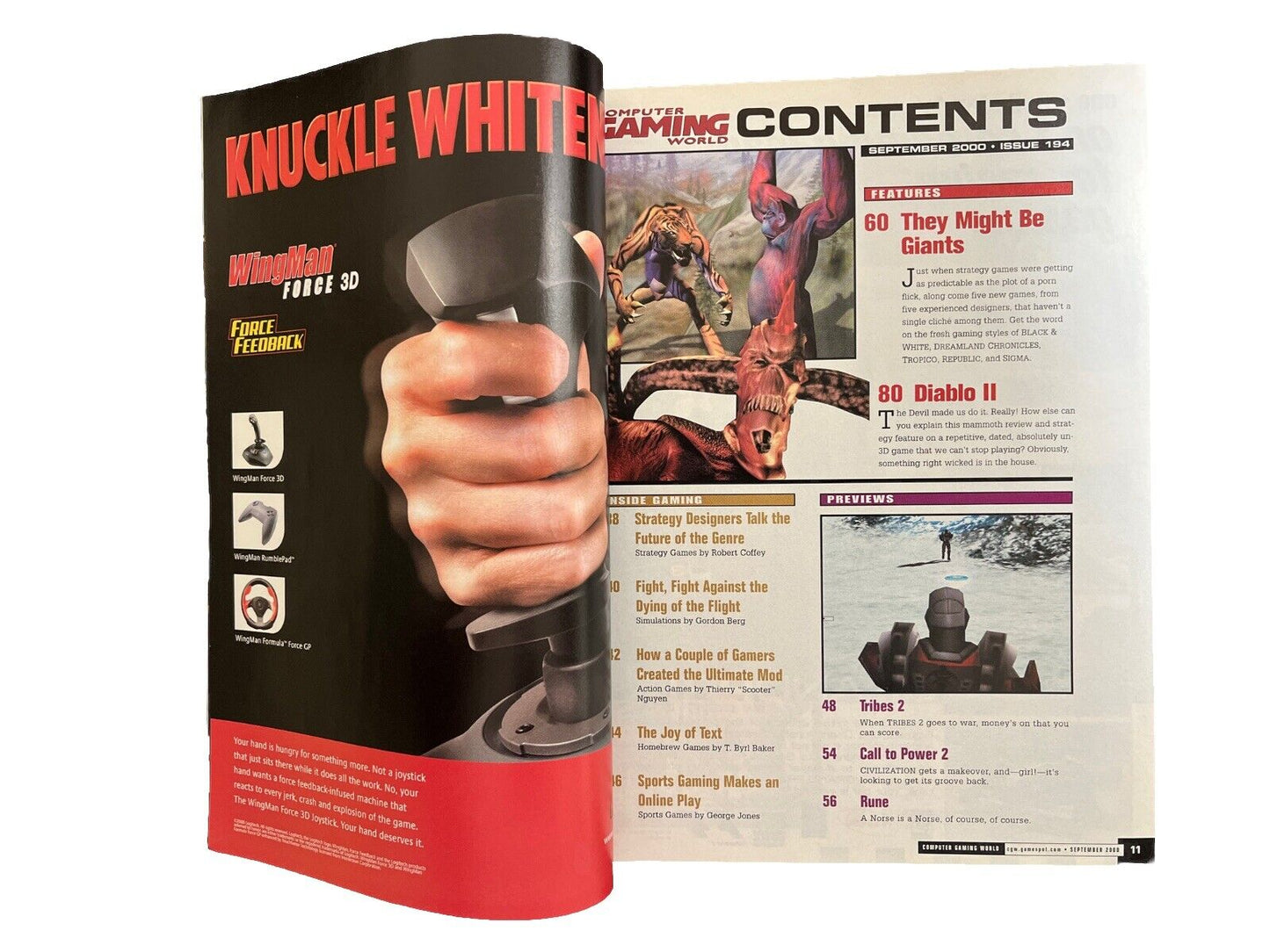 Vintage Computer Gaming World Magazine #194 September 2000 - Black & White