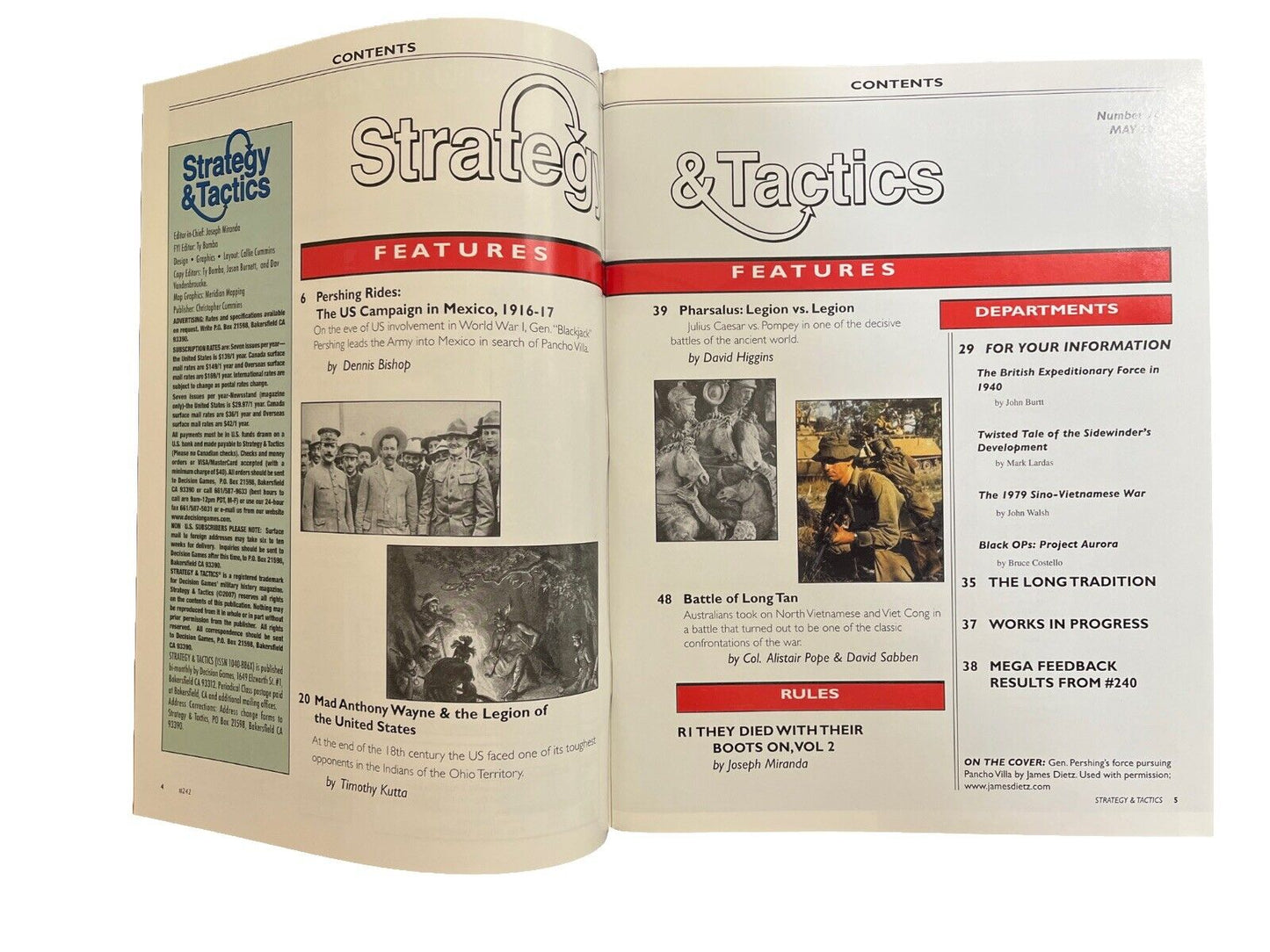 Strategy & Tactics Magazine #242 With Board Game-Pershing Pursues Pancho Villa