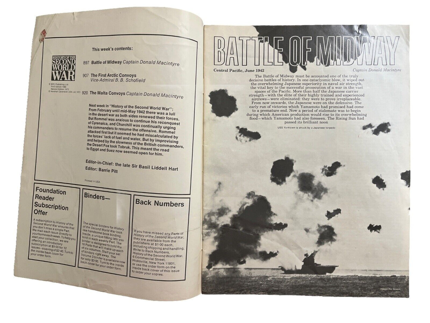 History of the Second World War Magazine Part 33 1973 - Showdown At Midway