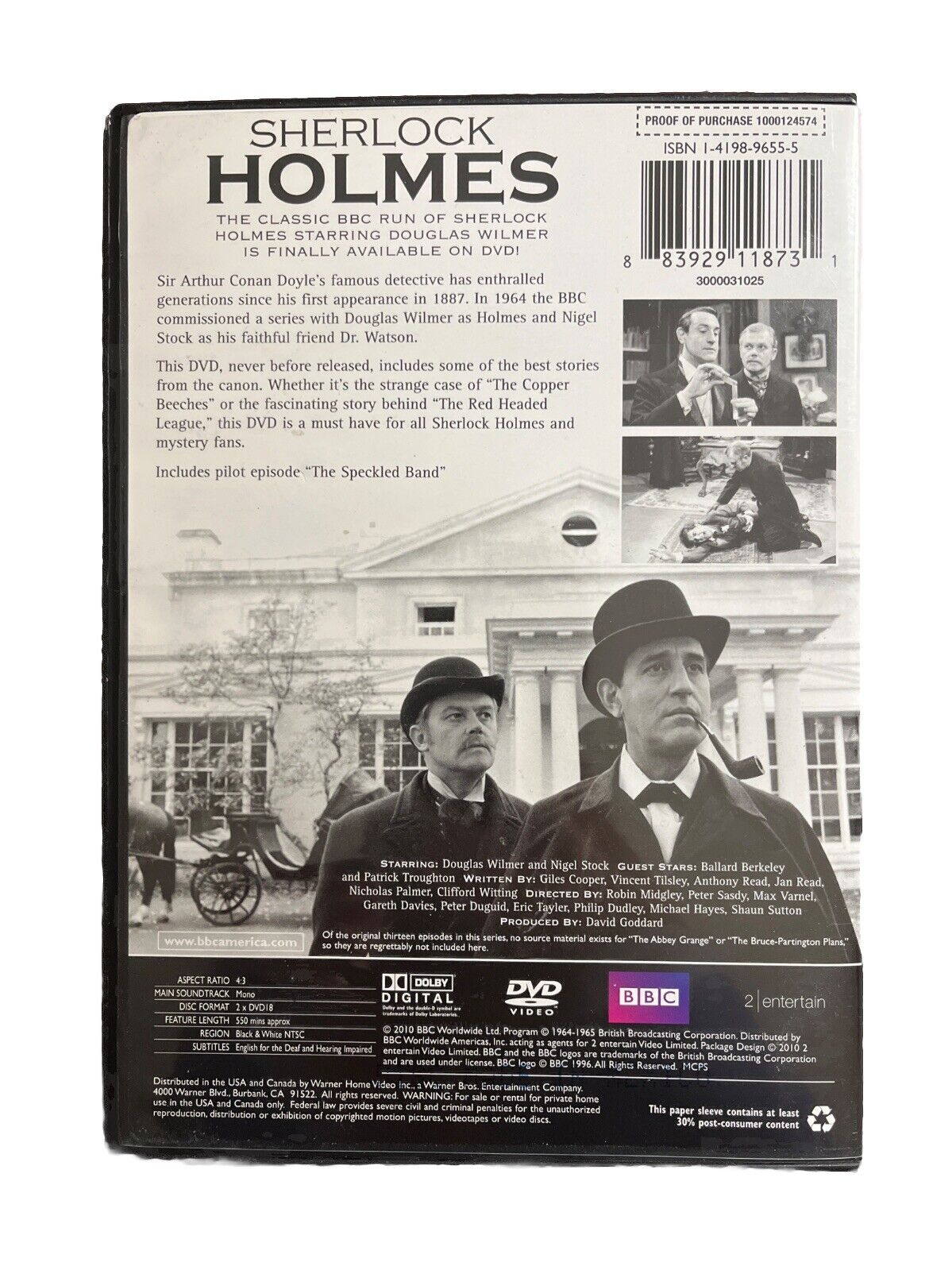 Detective Sherlock Holmes: The Classic BBC Series Starring Douglas Wilmer DVD