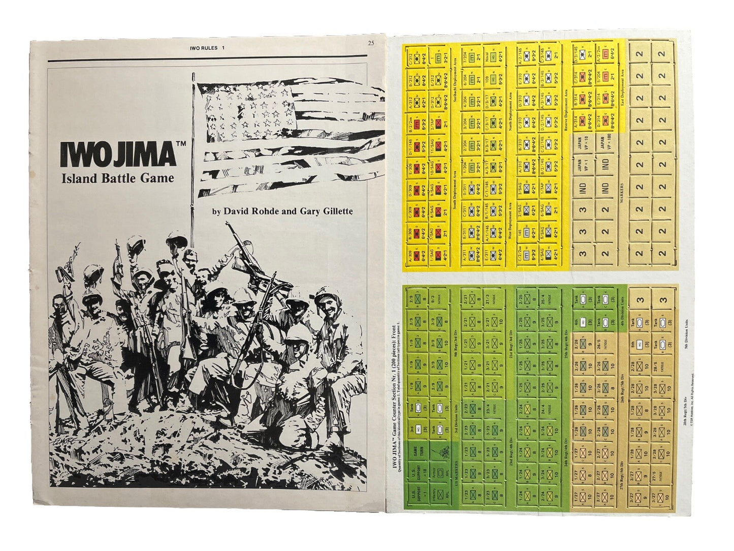 Strategy & Tactics Historical Wargame Magazine #92 1983 IWO JIMA: Valor Of Arms