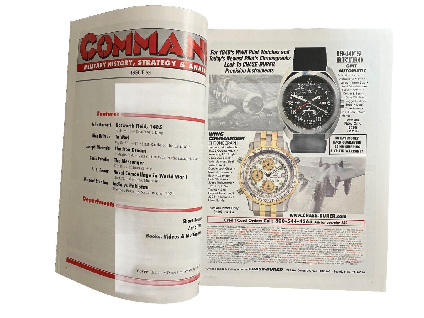 XTR Collectable Command Military History Magazine #53 May 2000 - The Iron Dream