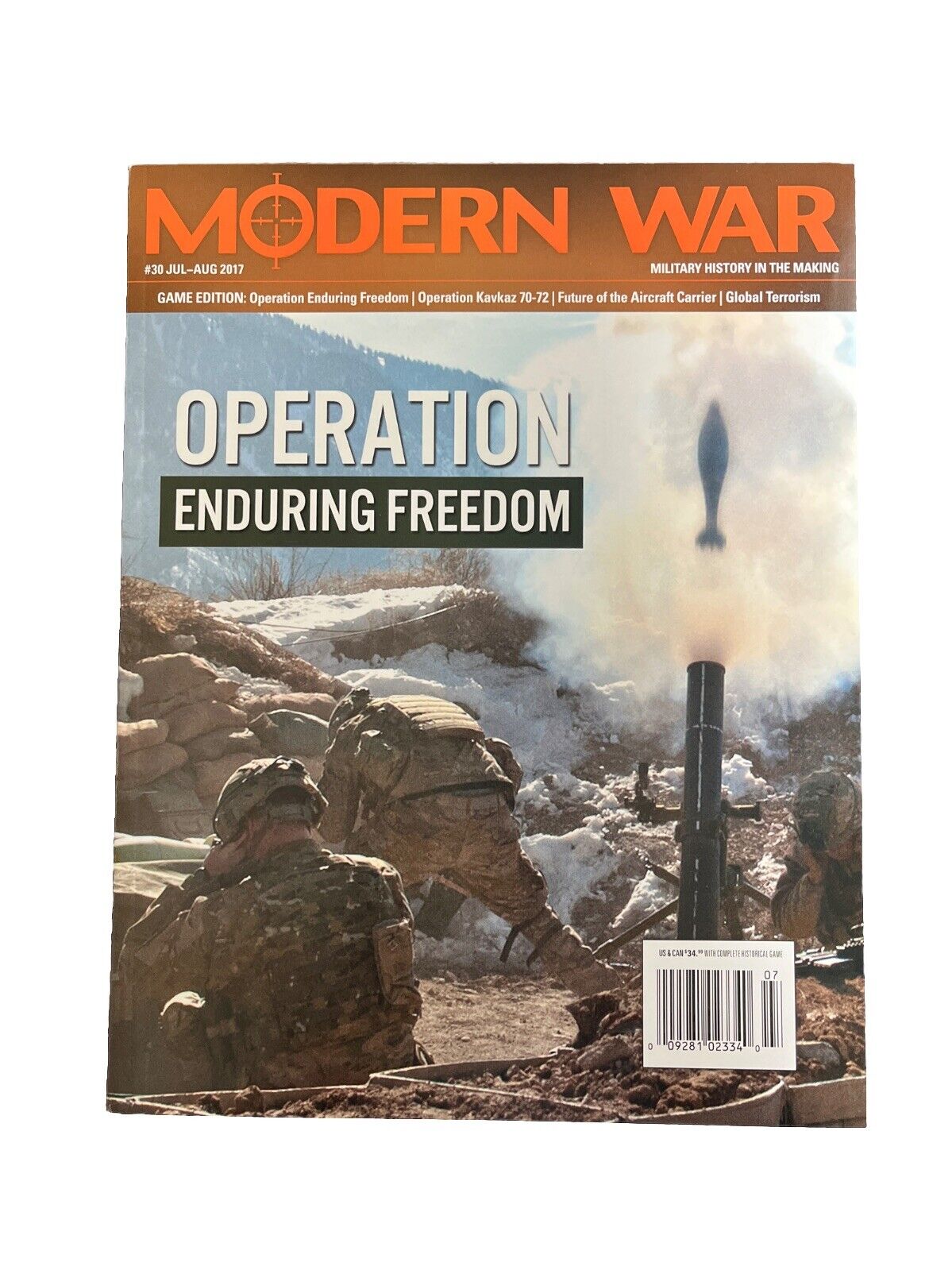 Modern War Magazine #30 With Historical Board Game - OPERATION ENDURING FREEDOM