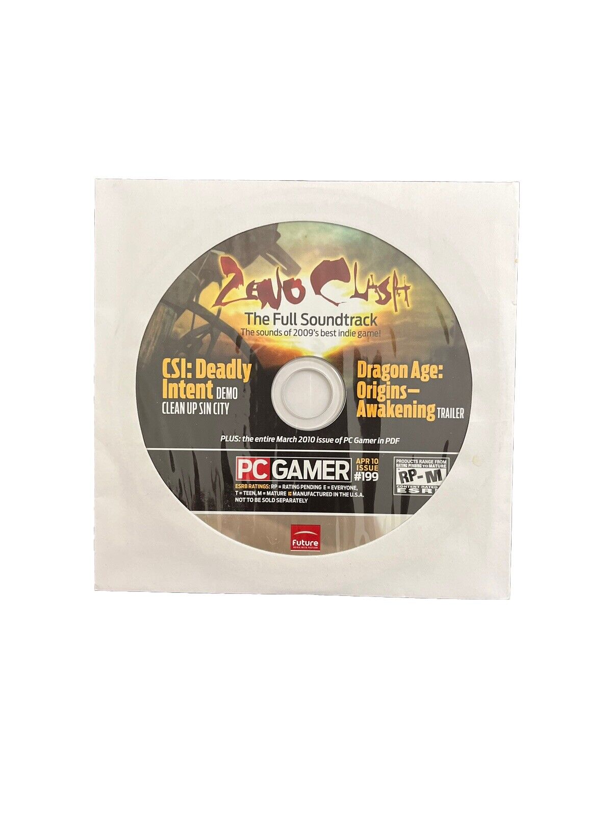 April 2010 PC Gamer #199 Computer Game Magazine -Fallout New Vegas - Demo Disc