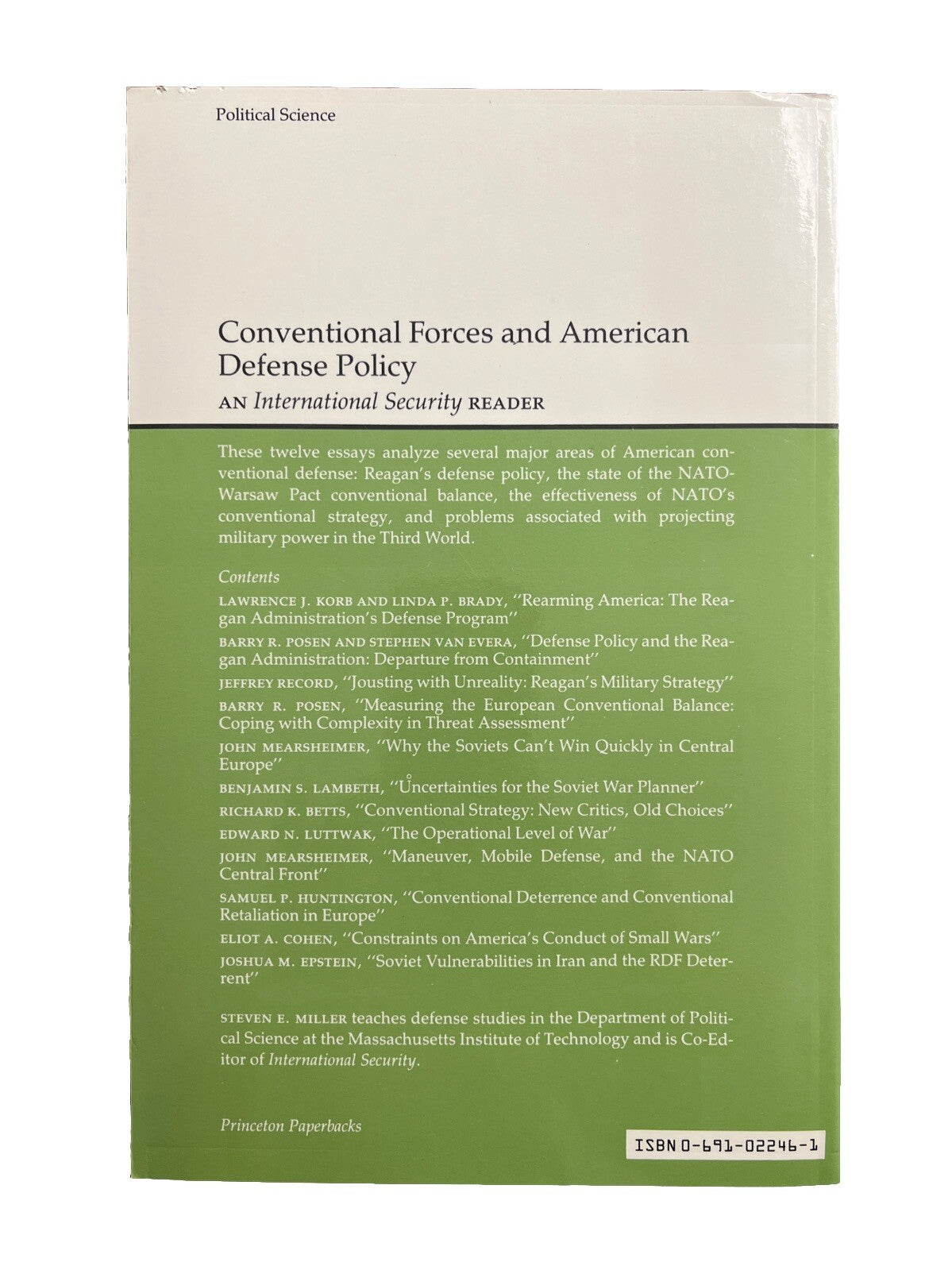 Thrift TextBook Collection Conventional Forces and American Defense Policy