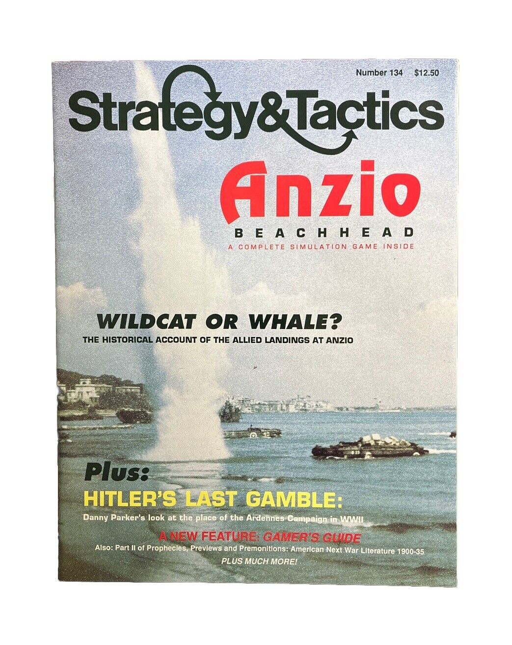 Strategy & Tactics Historical Combat Wargame Magazine #134 1990 Anzio Beachhead