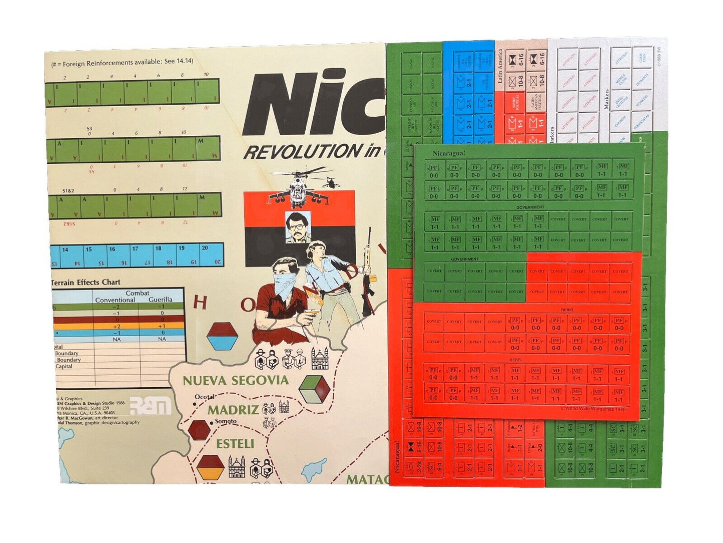 Strategy &Tactics Wargame Magazine #120 NICARAGUA! Revolution In Central America