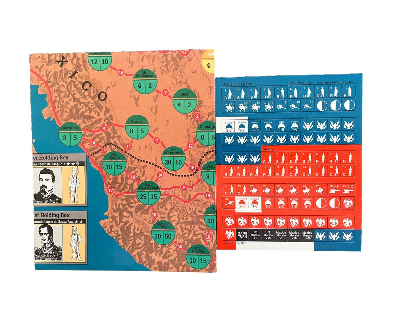 Strategy & Tactics History Wargame Magazine #127 Rush For Glory War With Mexico