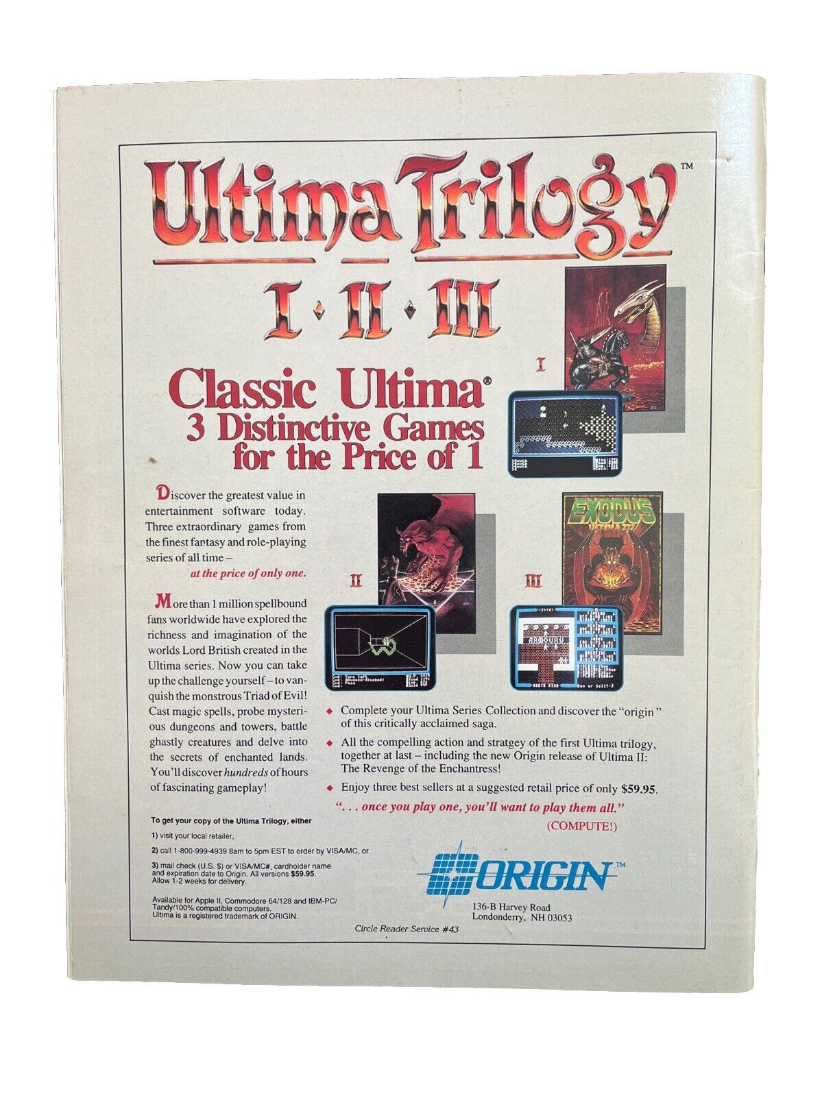 COMPUTER GAMING WORLD MAGAZINE #61 INDIANA JONES/Cinemaware’sLORDS OF RISING SUN