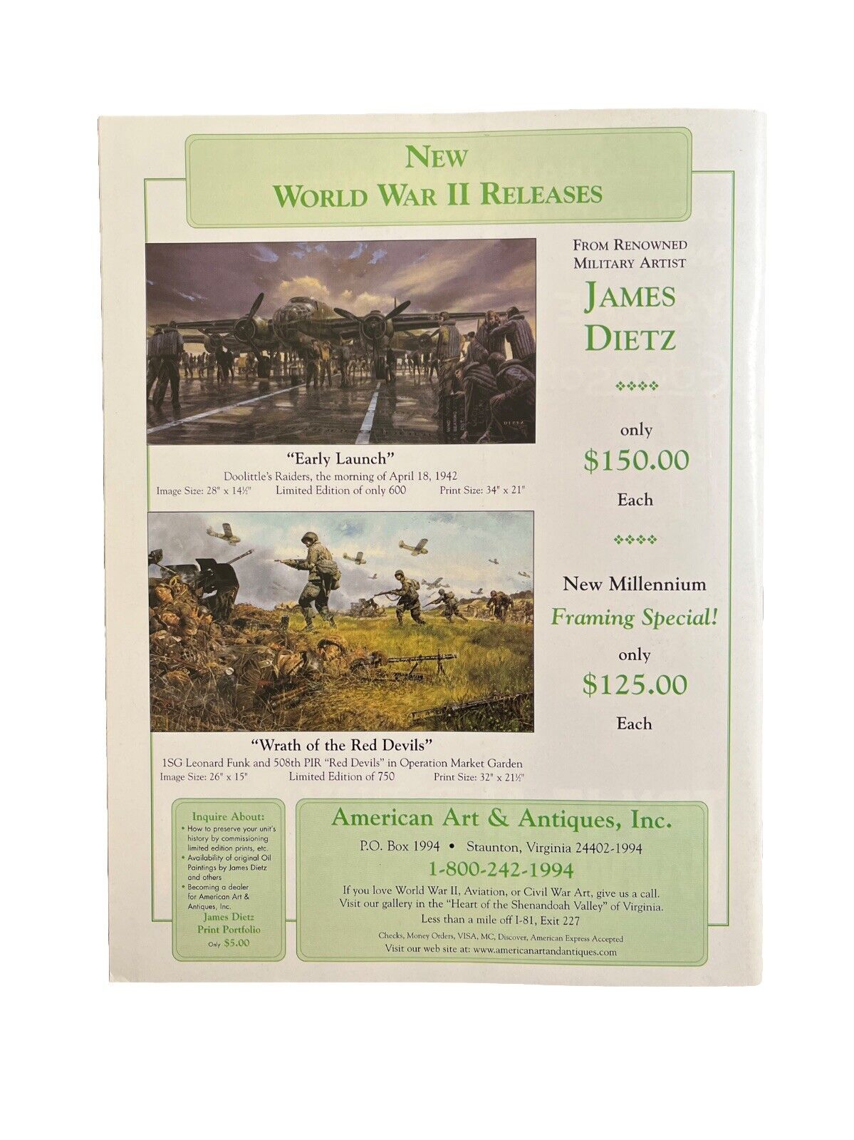 Vintage World War II Magazine Vol.14 No.6 February 2000 - Normandy Invasion