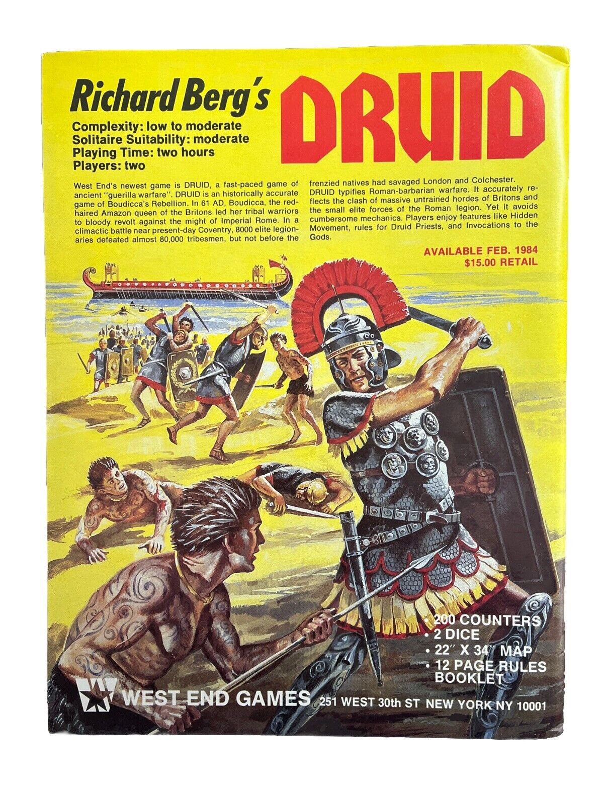 Vintage Strategy & Tactics Historical Wargame Magazine #98 Central Command