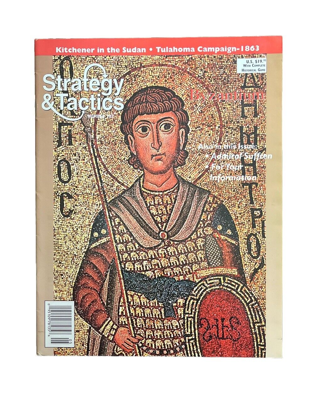 Strategy & Tactics Board Game Wargame Magazine #183 Nov/Dec 1996 Byzantium