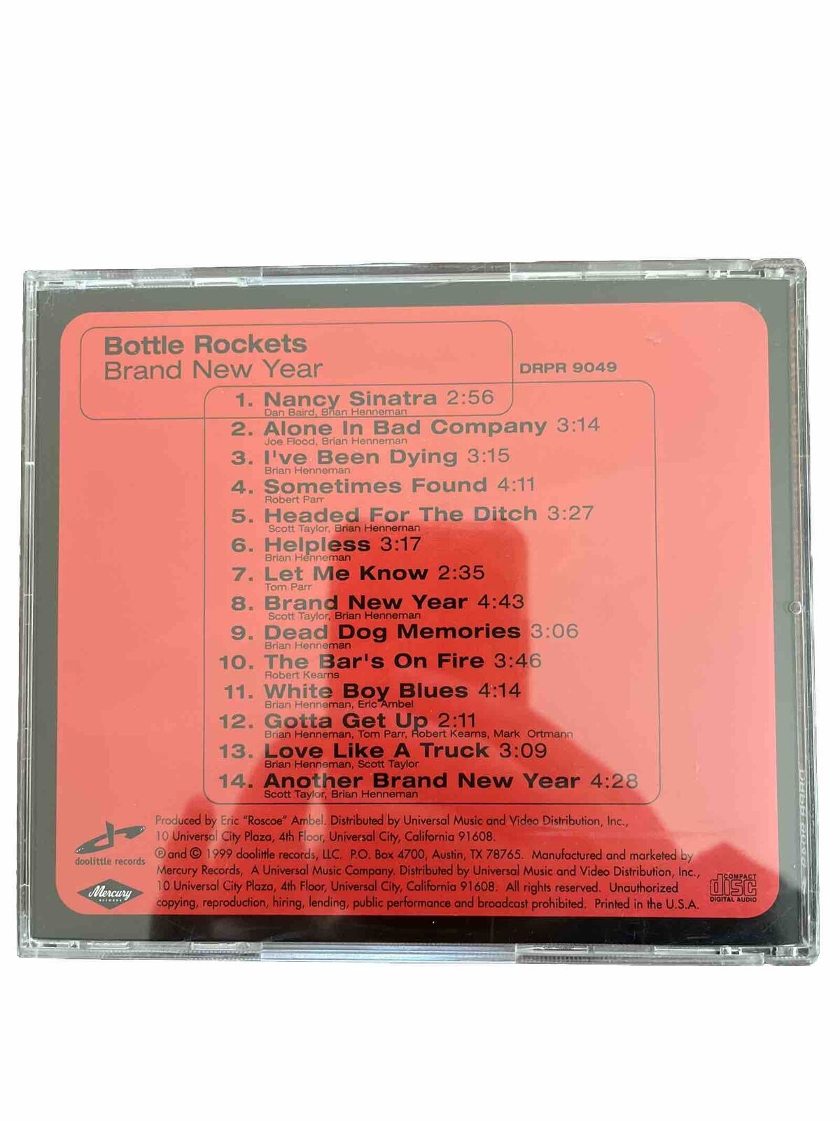 Bottle Rockets Brand New Year CD 1999 Promo