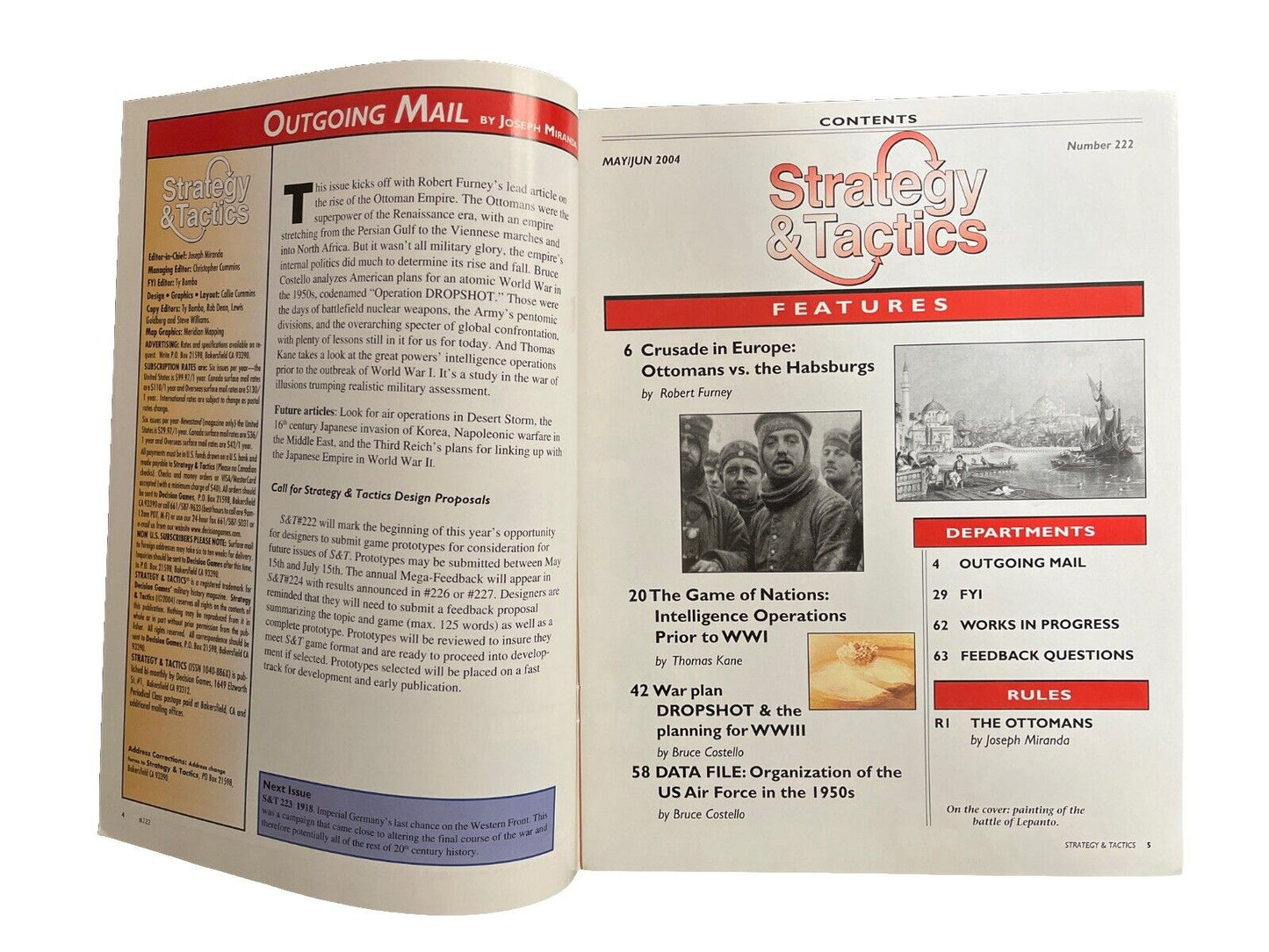 Strategy & Tactics WargameMagazine #222 The Ottomans: Rise of the Turkish Empire