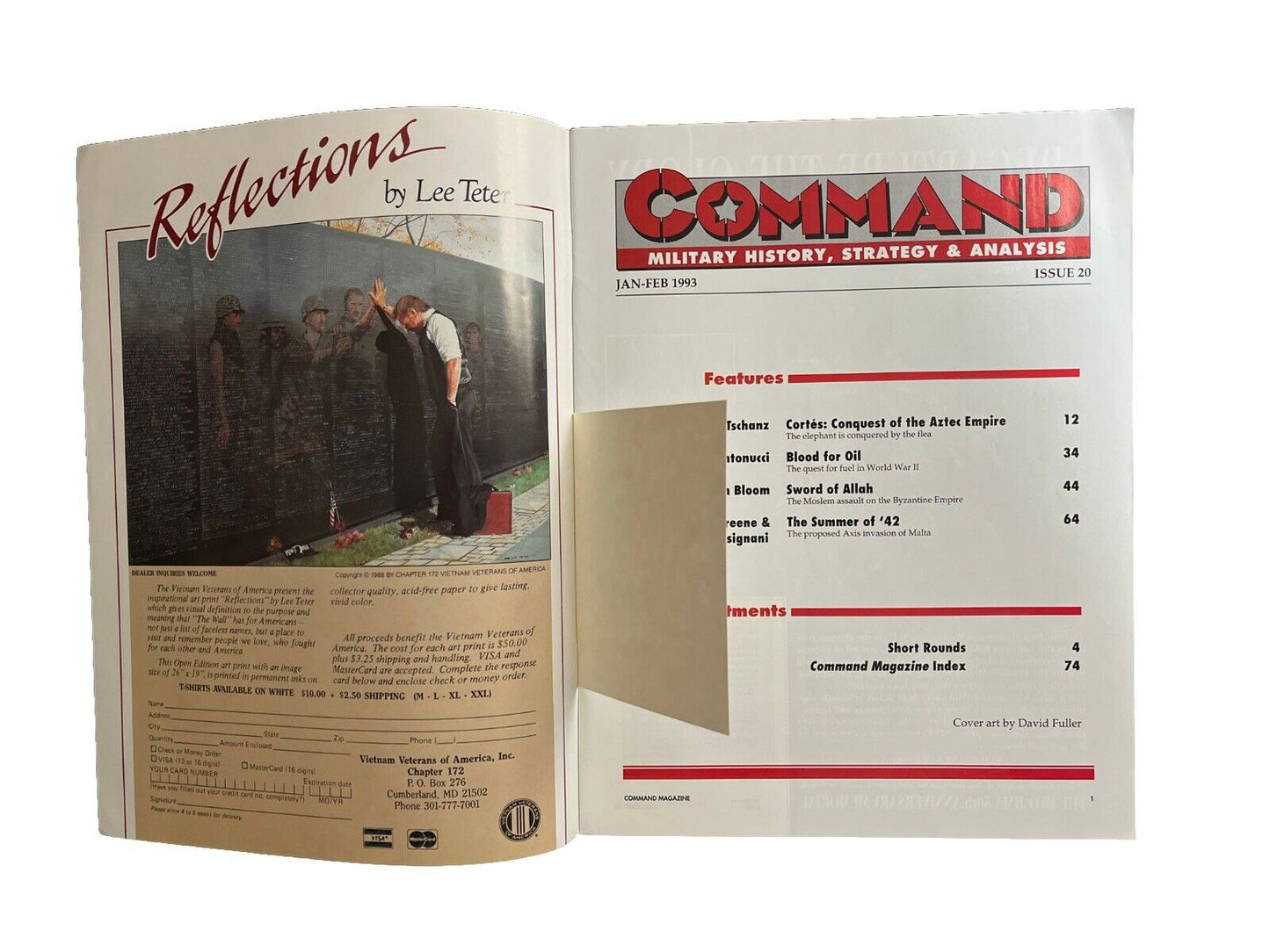 XTR Collectable Command Military History Magazine #20 Jan-Feb 1993 - Cortes