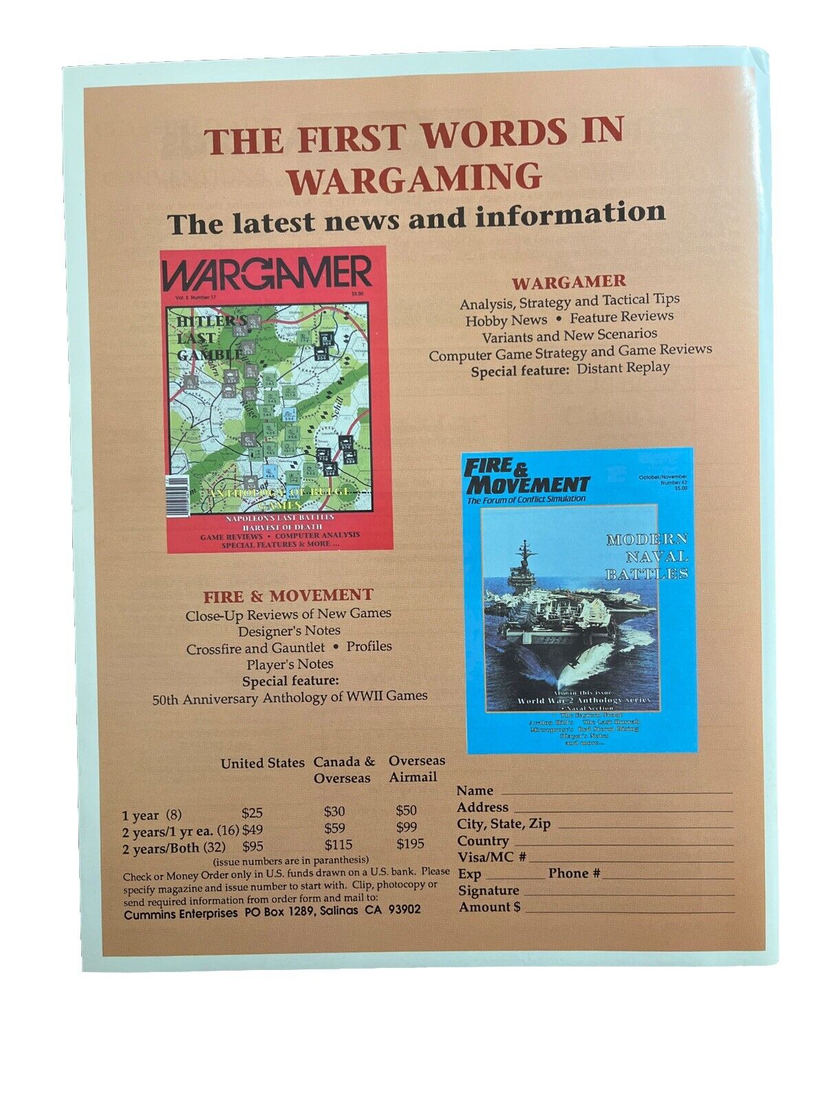 XTR Collectable Command Wargaming Magazine #2 Jan-Feb 1990 - Sunrise of Victory