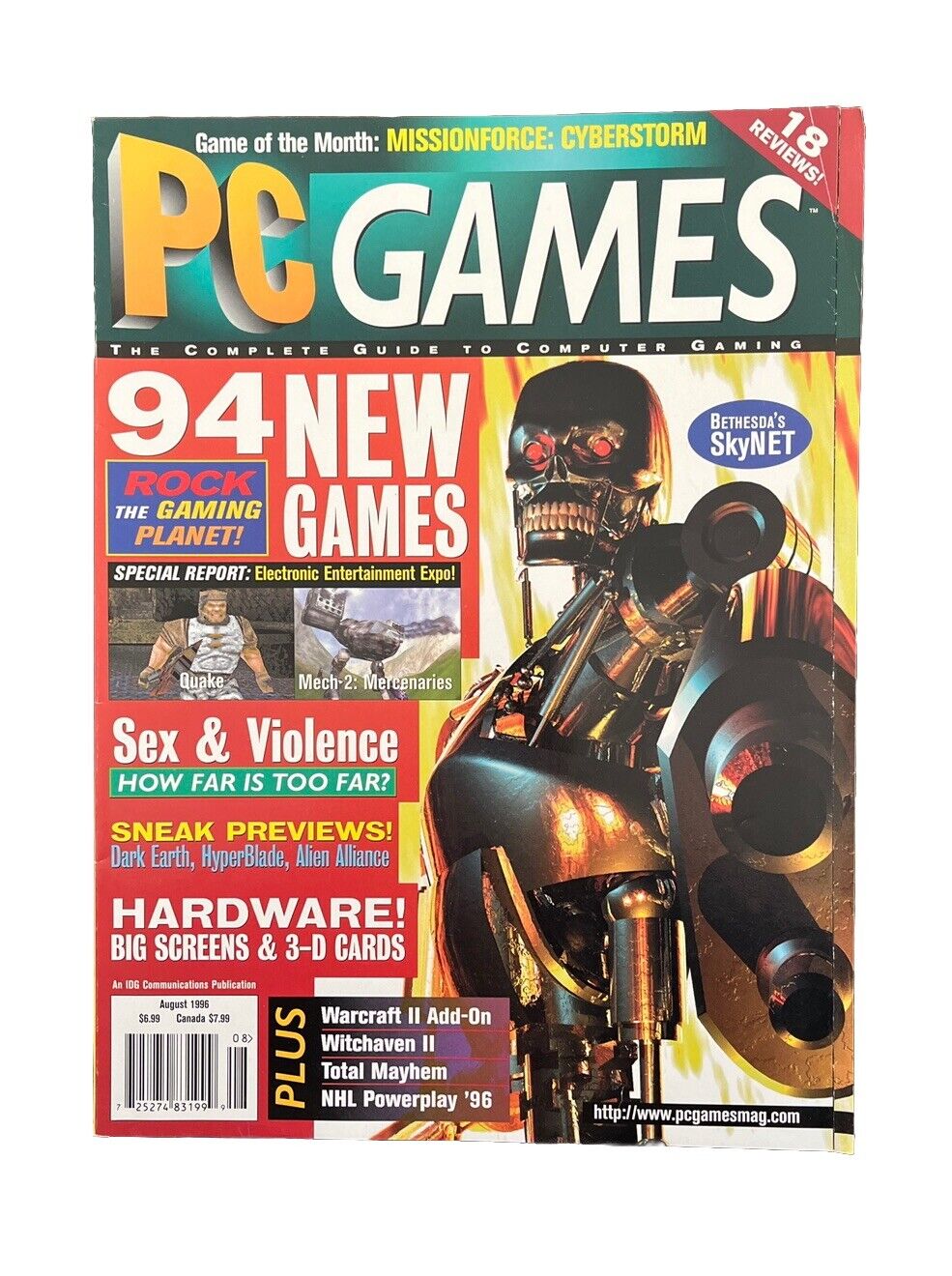 Vintage PC Games Magazine Vol.3 No.8 August 1996 94 New Games