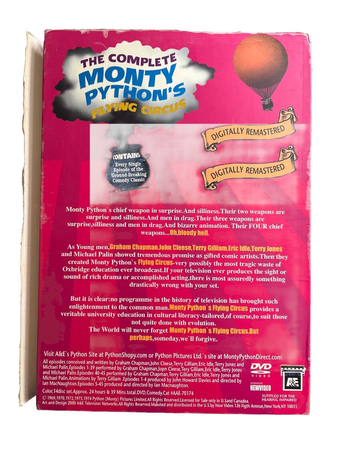 Classic Comedy Show The Complete Monty Python's Flying Circus 14 Disk Megaset