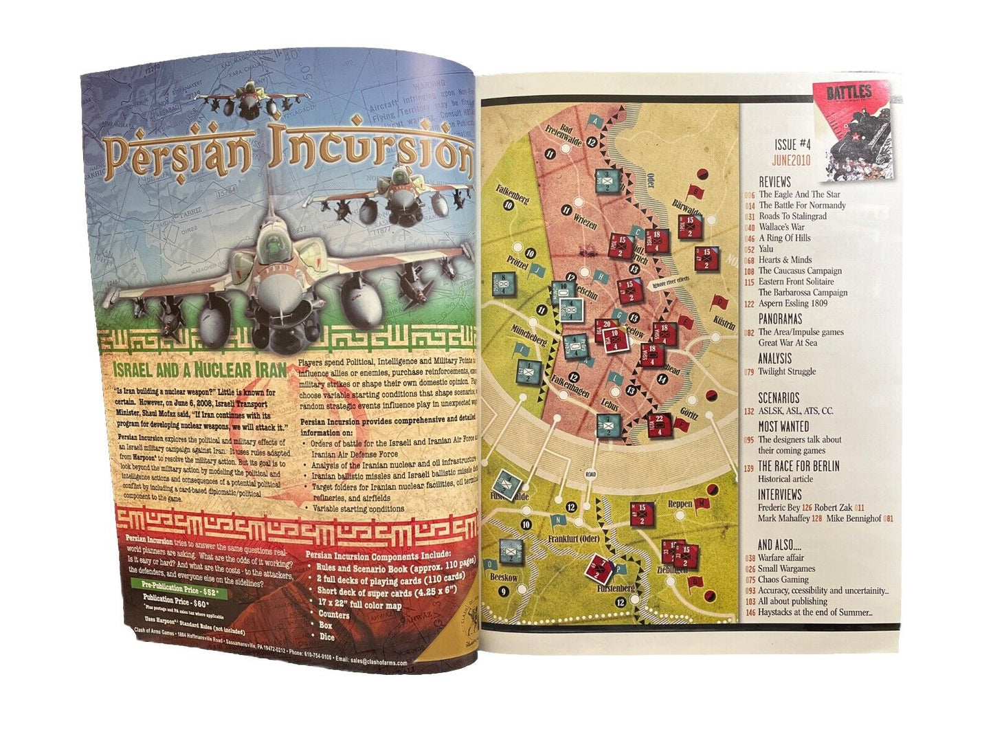 Battles Wargame Magazine #4 And The Historical Board Game - Race For Berlin