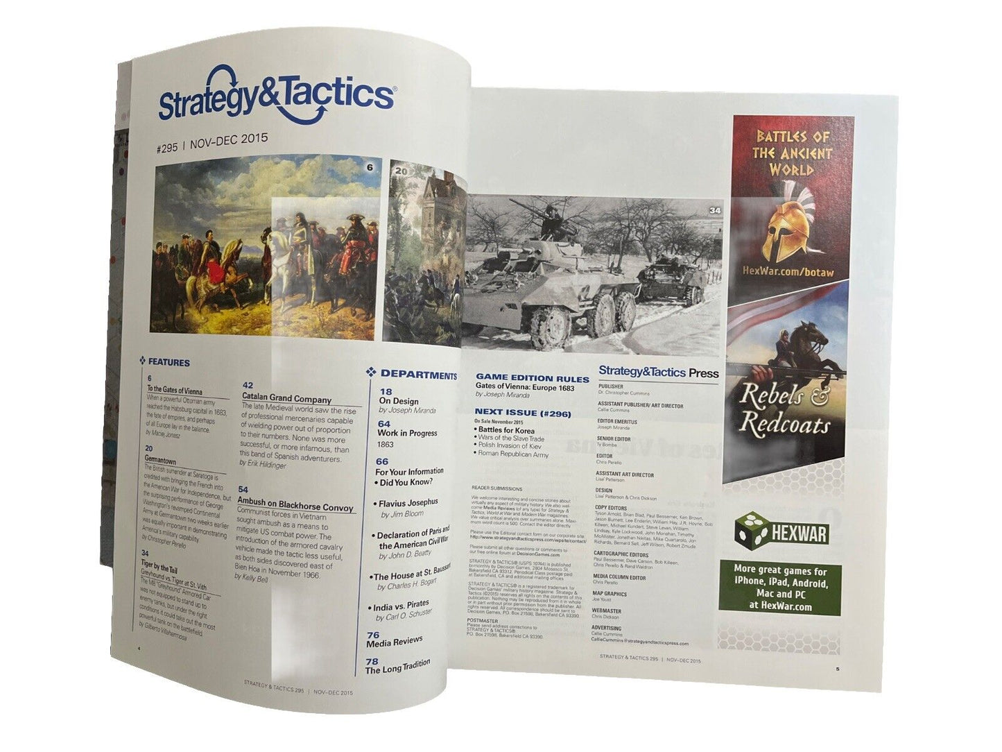 Decision Games Strategy & Tactics Magazine & Complete Game #295 Gates of Vienna