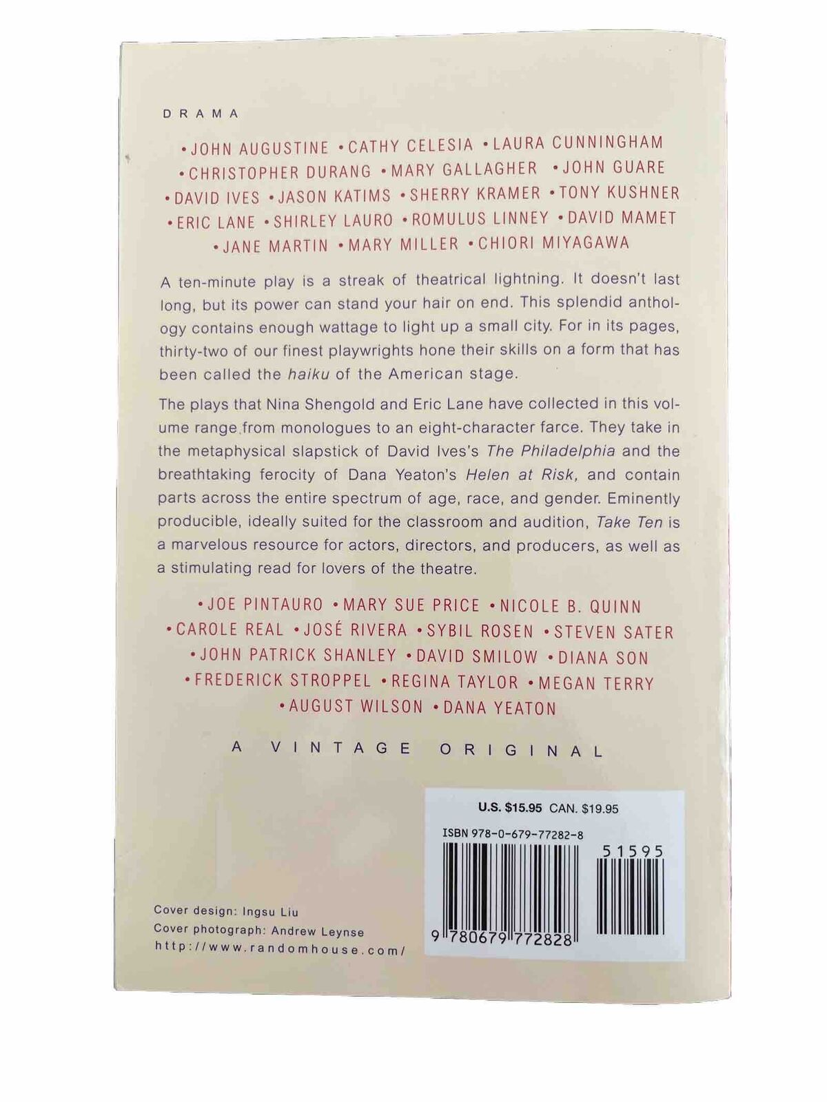 Take Ten: New 10-Minute Plays Paperback
