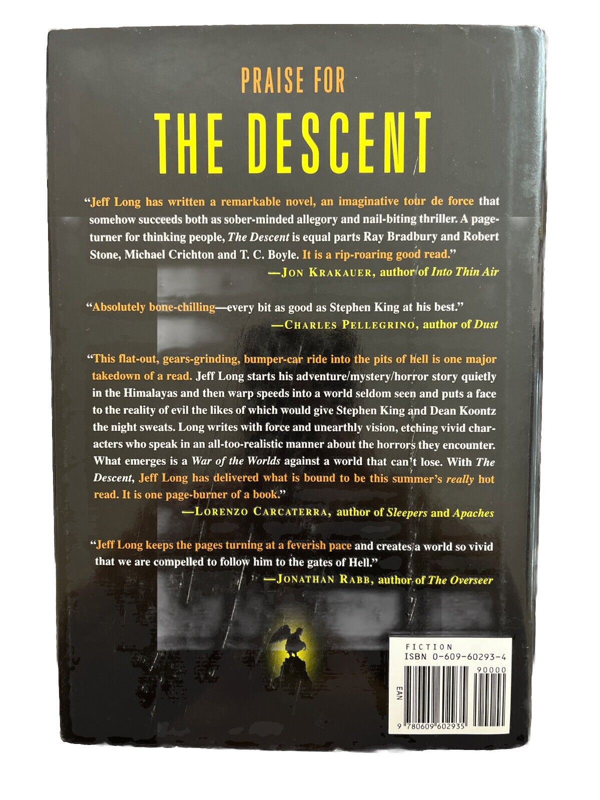 Vintage Collectable Book The Descent: A Novel By Jeff Long hardcover