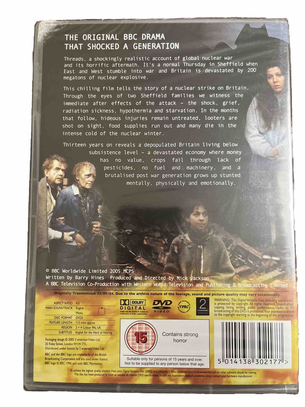 THREADS (Region-2 DVD, 1984) - NEW/SEALED