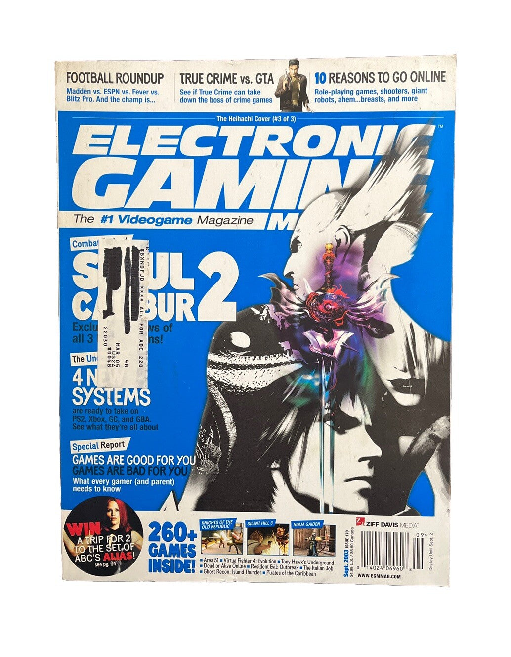 Vintage Electronic Gaming Monthly Video-game Magazine #170 2003 Soul Calibur II