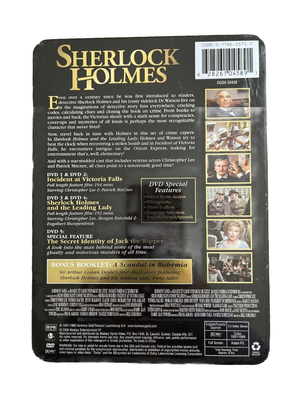 Classic Investigation Series SHERLOCK HOLMES: COLLECTOR'S EDITION DVD 5-Disc Set