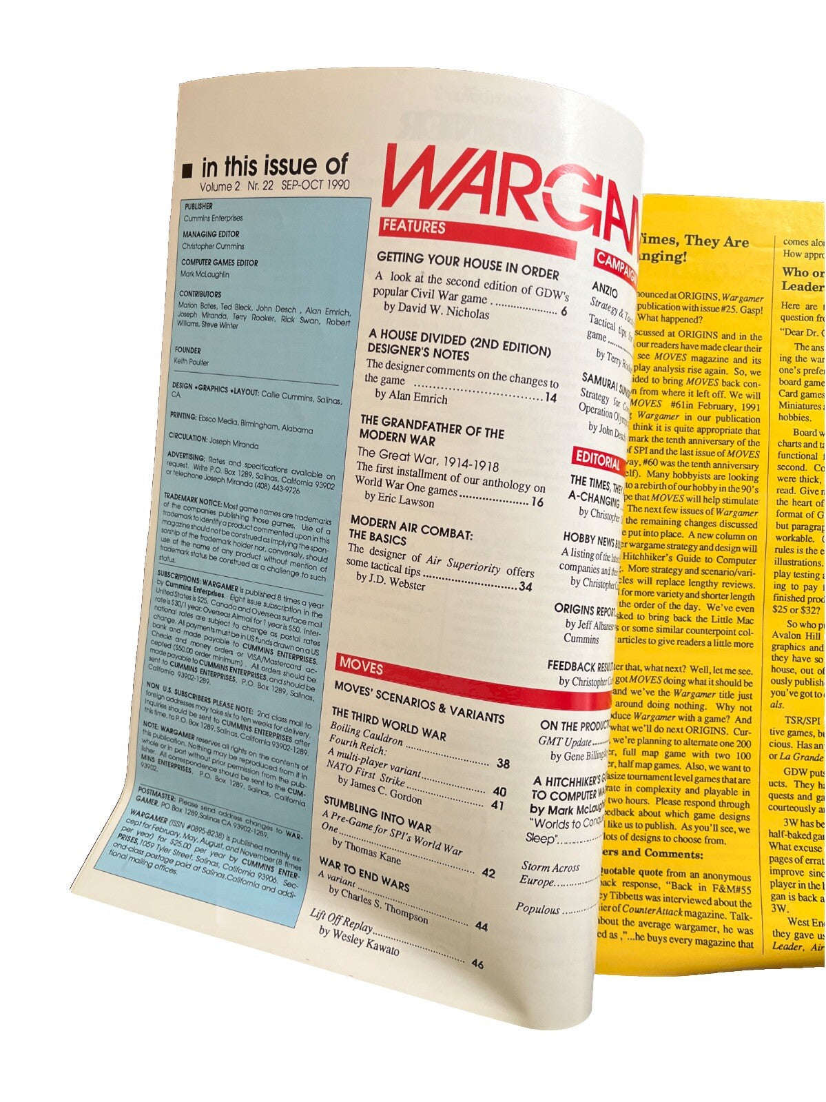 Wargamer Military History Collectable Magazine Vol.2 #22 A House Divided