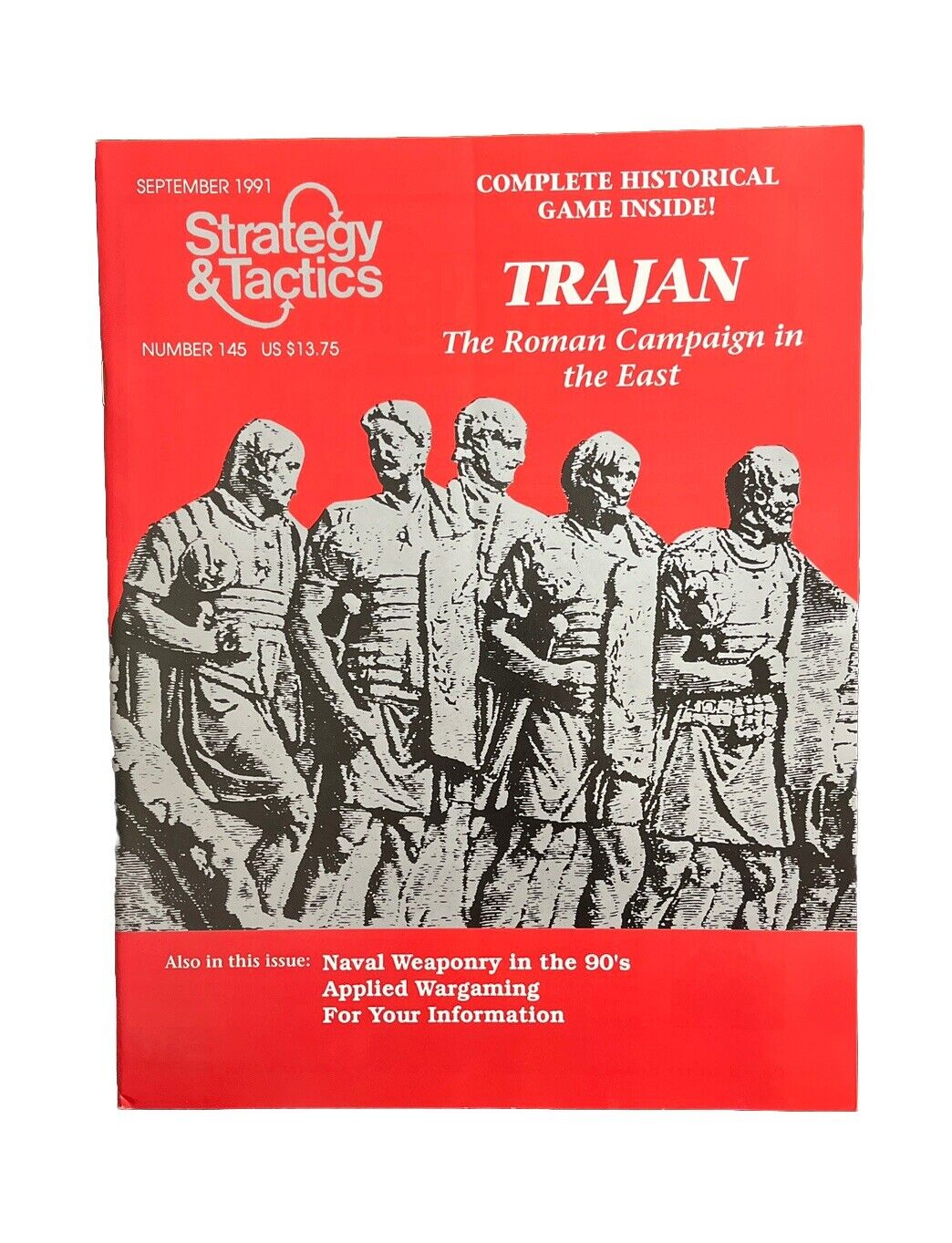 Strategy&Tactics Wargame Mag #145 1991 Trajan The Roman Campaign In The East