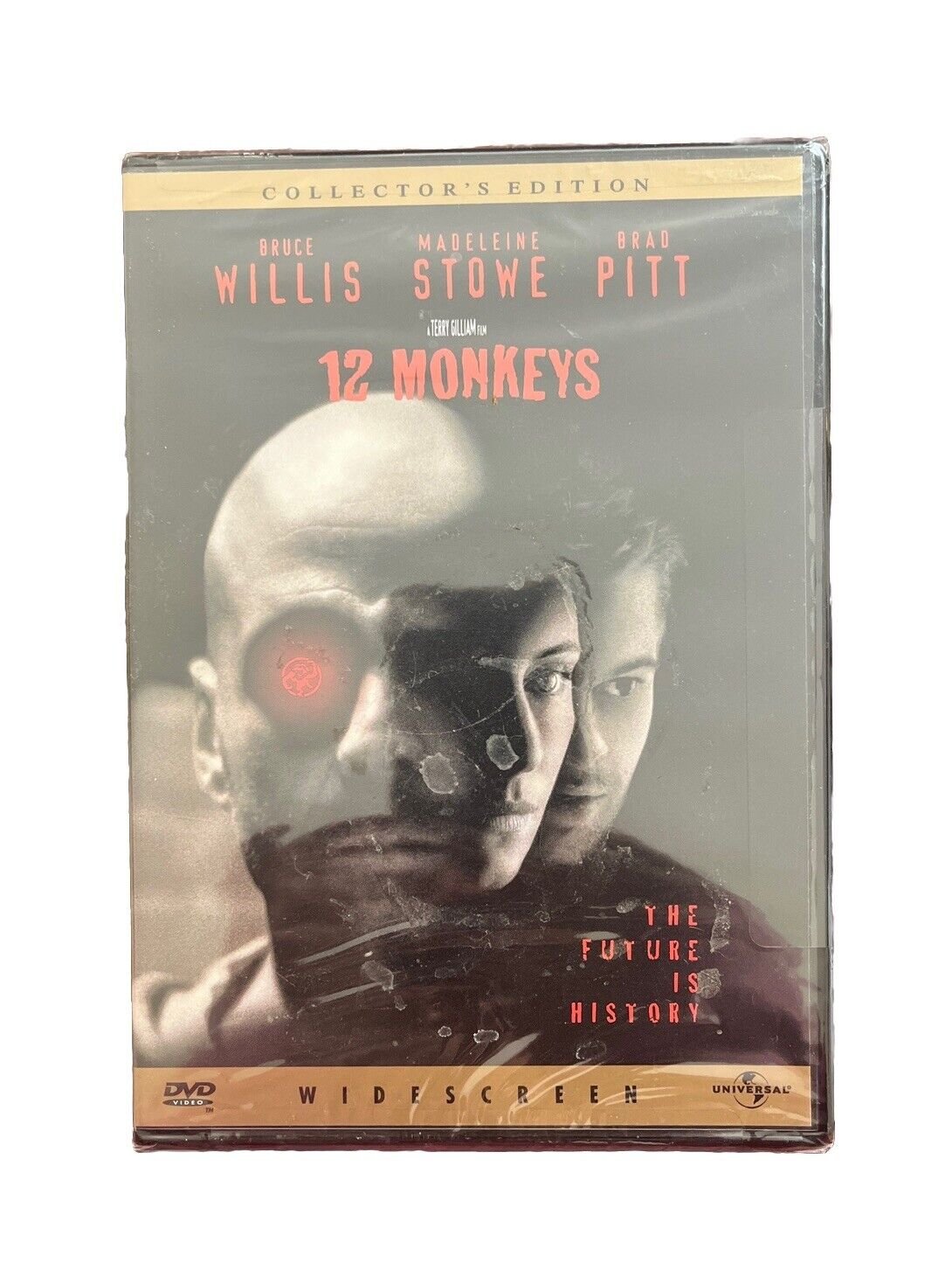 12 Monkeys (DVD, 1998, Collectors Edition, Widescreen) Bruce Willis, Brad Pitt