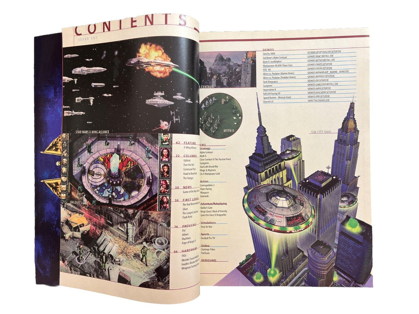 Computer Games Strategy Plus Magazine #101 April 1999 Star Wars X-Wing Alliance