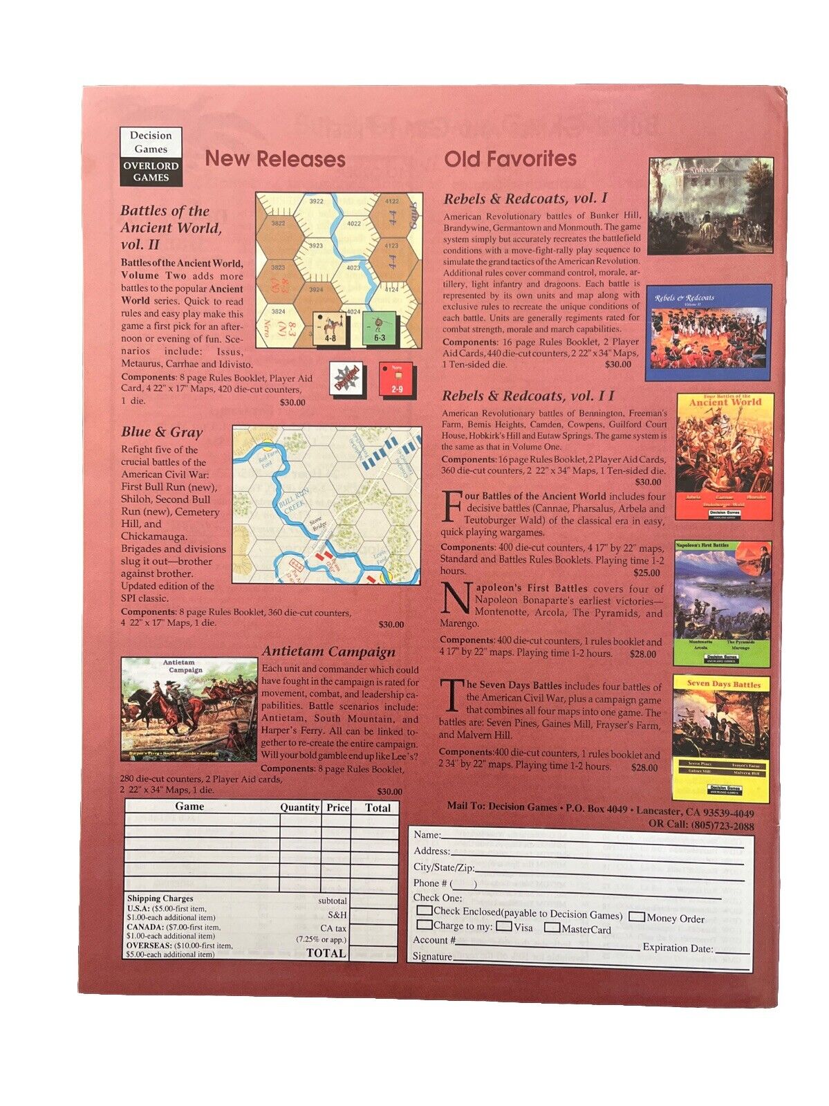 Vintage Strategy & Tactics Tabletop Wargame Magazine #175 Ancient Wars Germania