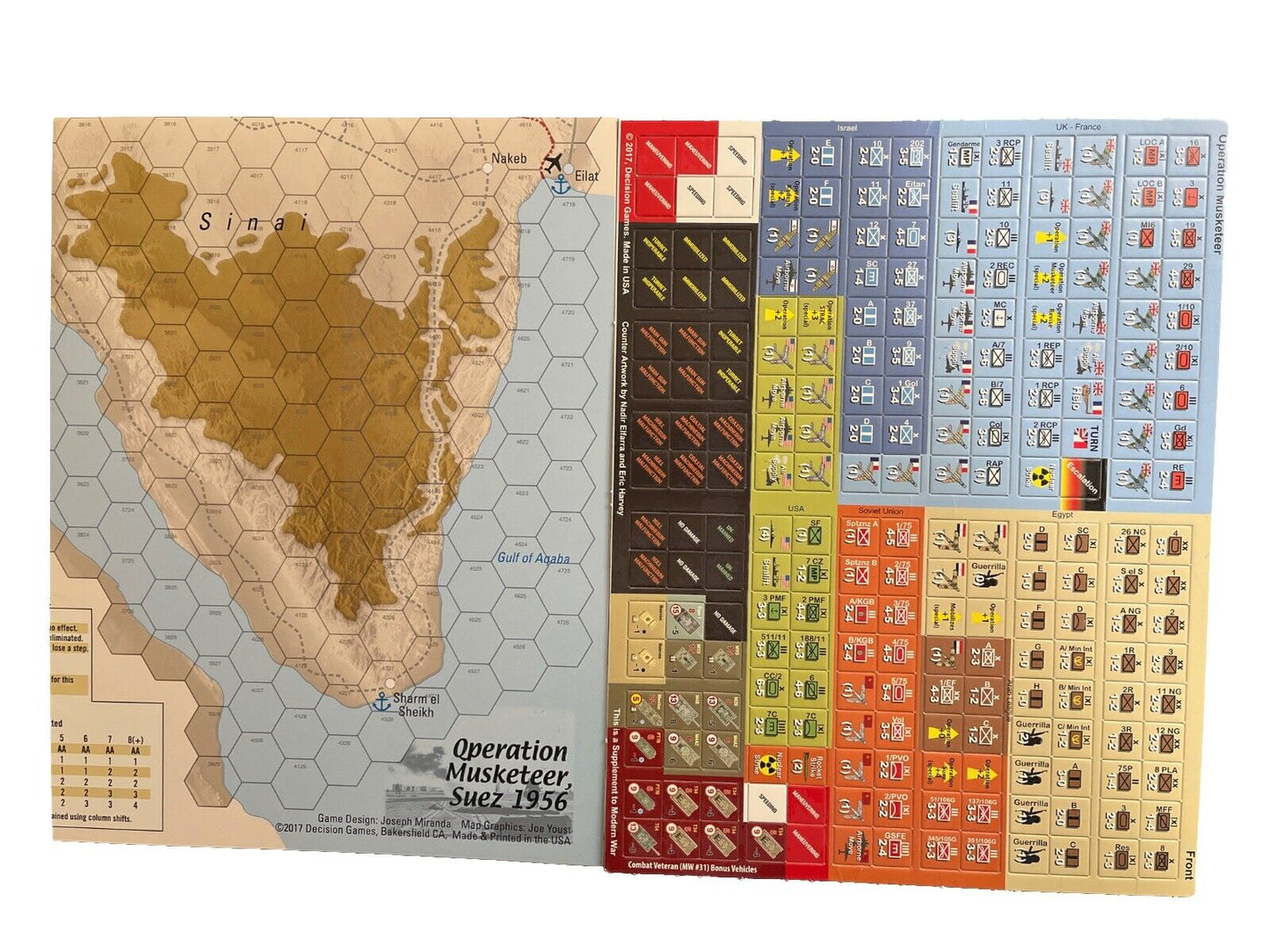 Modern War Magazine #32 With History Board Game - Operation Musketeer Suez 1956