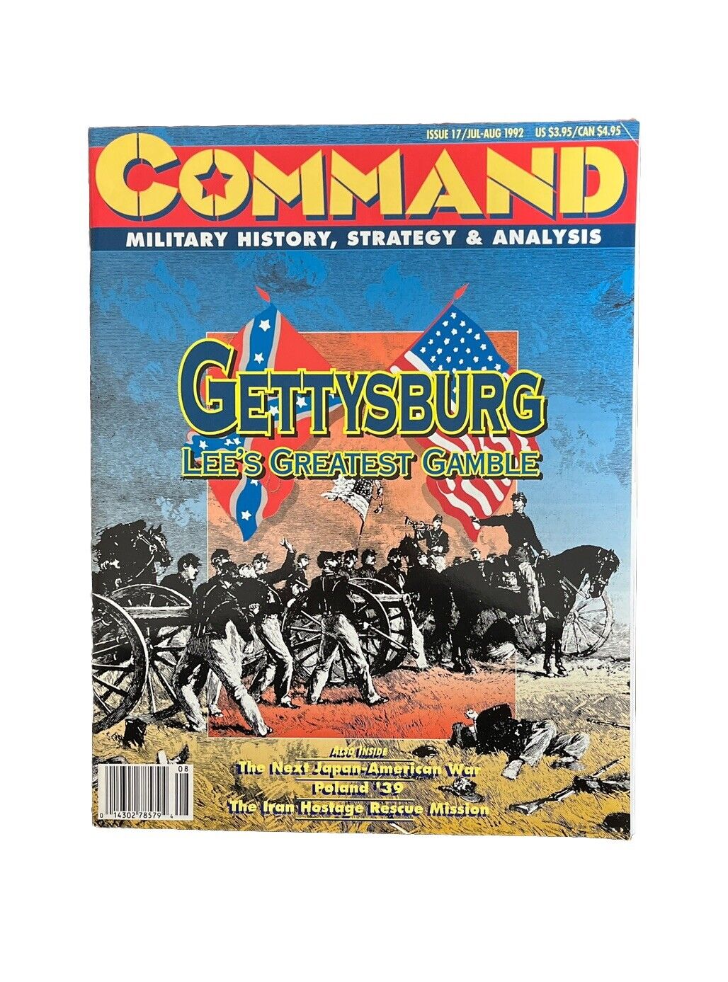 XTR Vintage Collectable Command Wargame Magazine #17 Jul-Aug 1992 - Gettysburg
