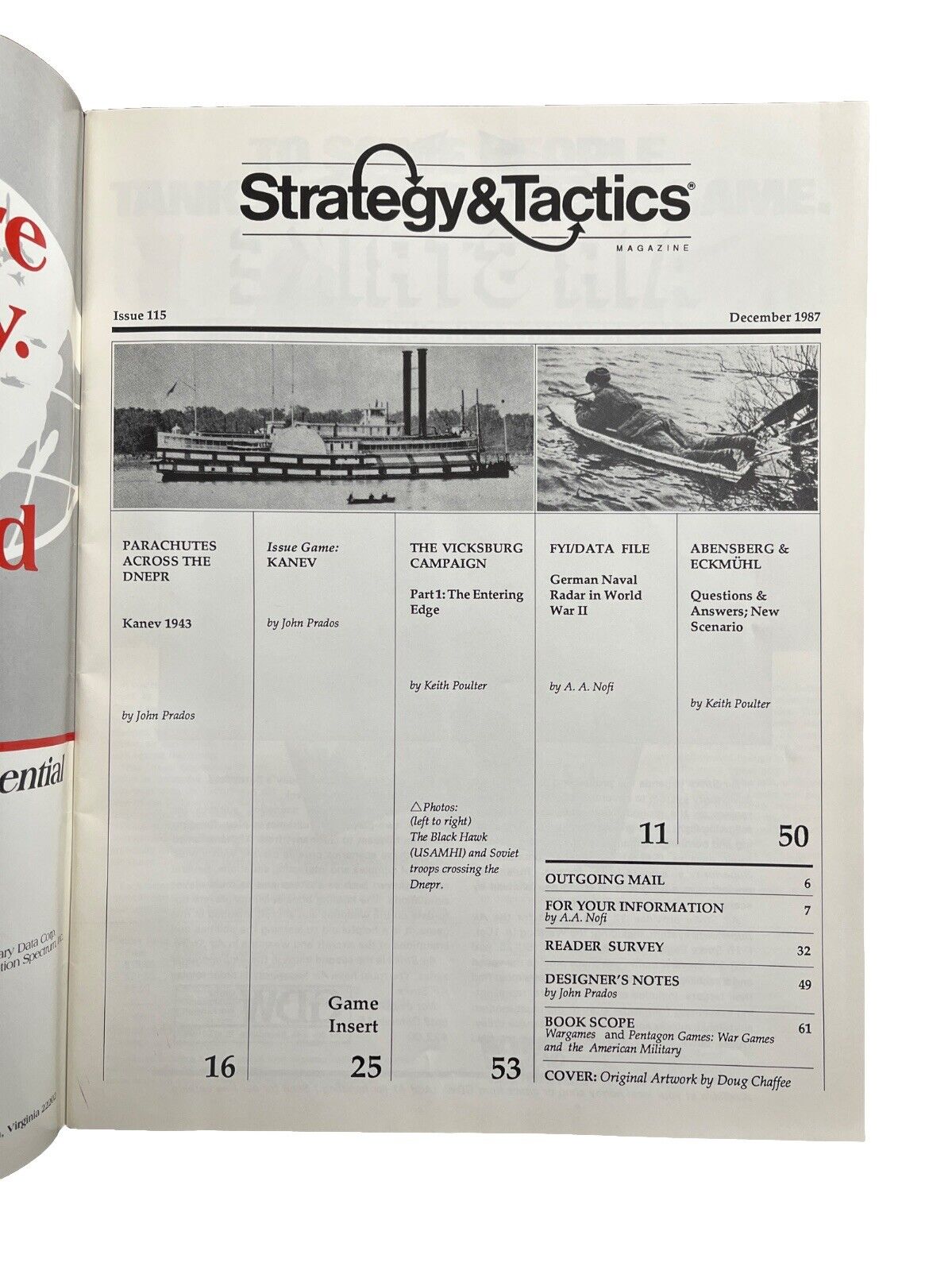 Vintage Strategy & Tactics Historical Wargame Magazine #115 Kanev