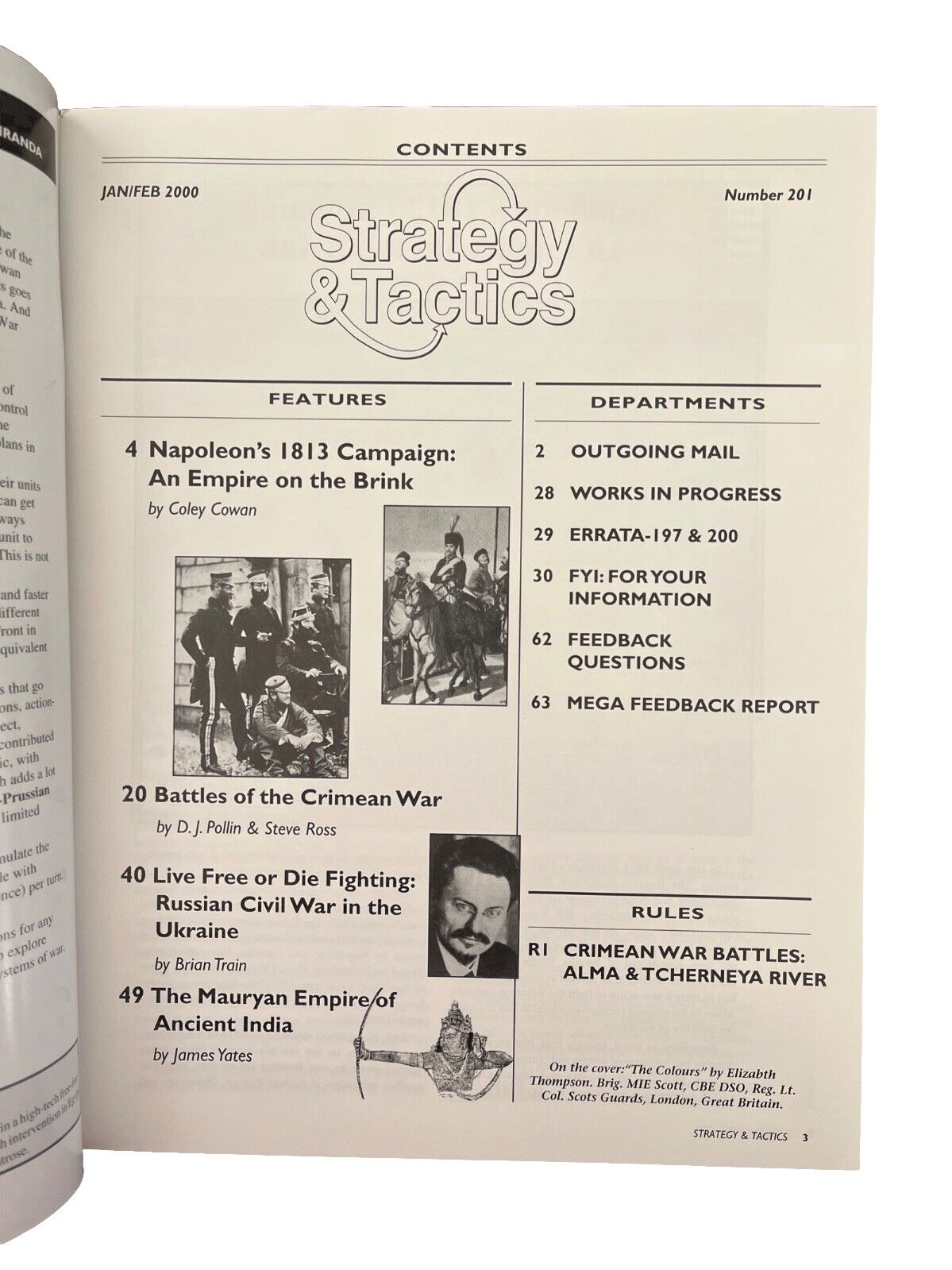 Strategy & Tactics Board-game Wargame Magazine #201 2000 Crimean War Battles