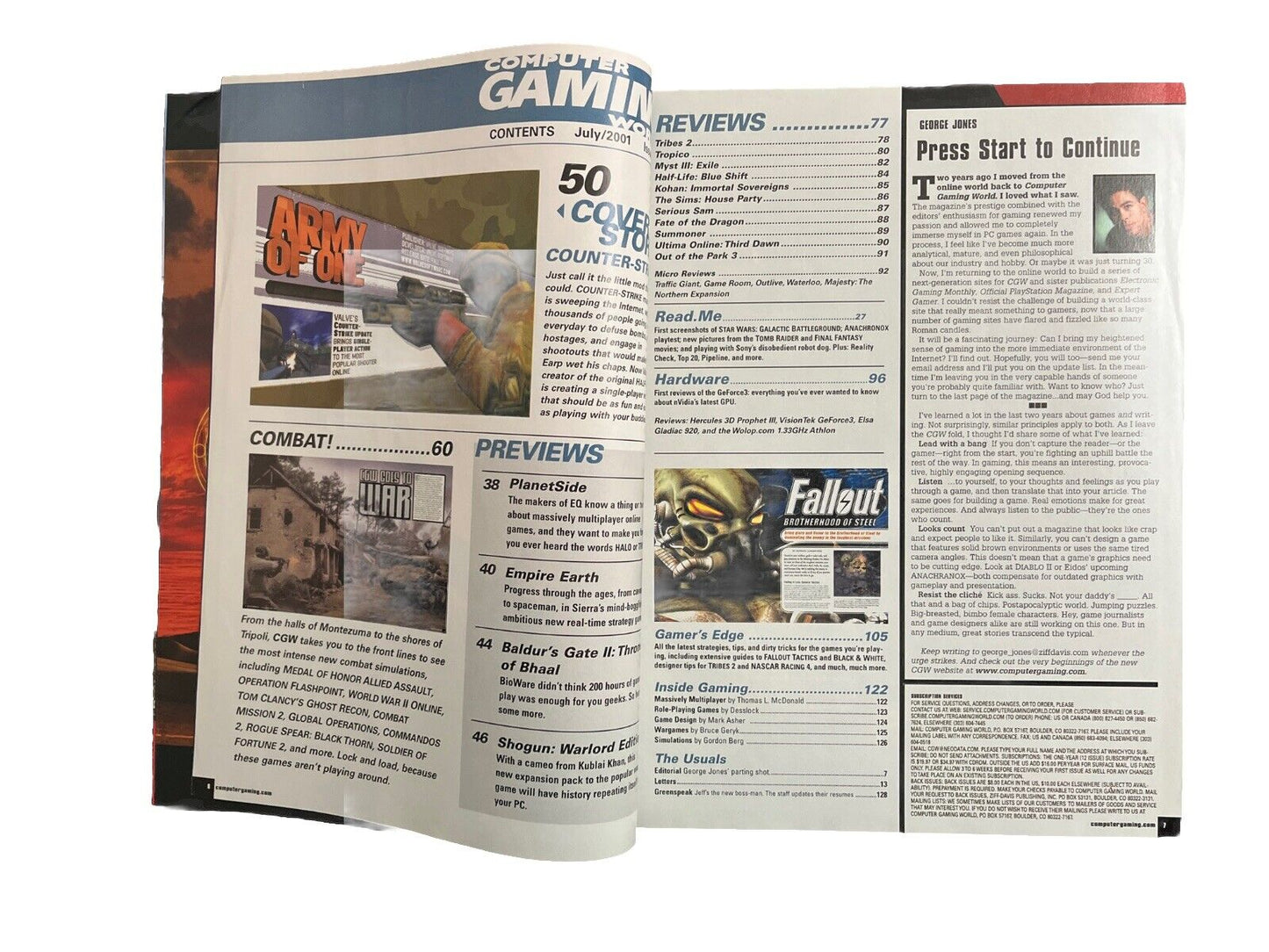 Vintage Computer Gaming World Magazine #204 July 2001 - Counter-Strike