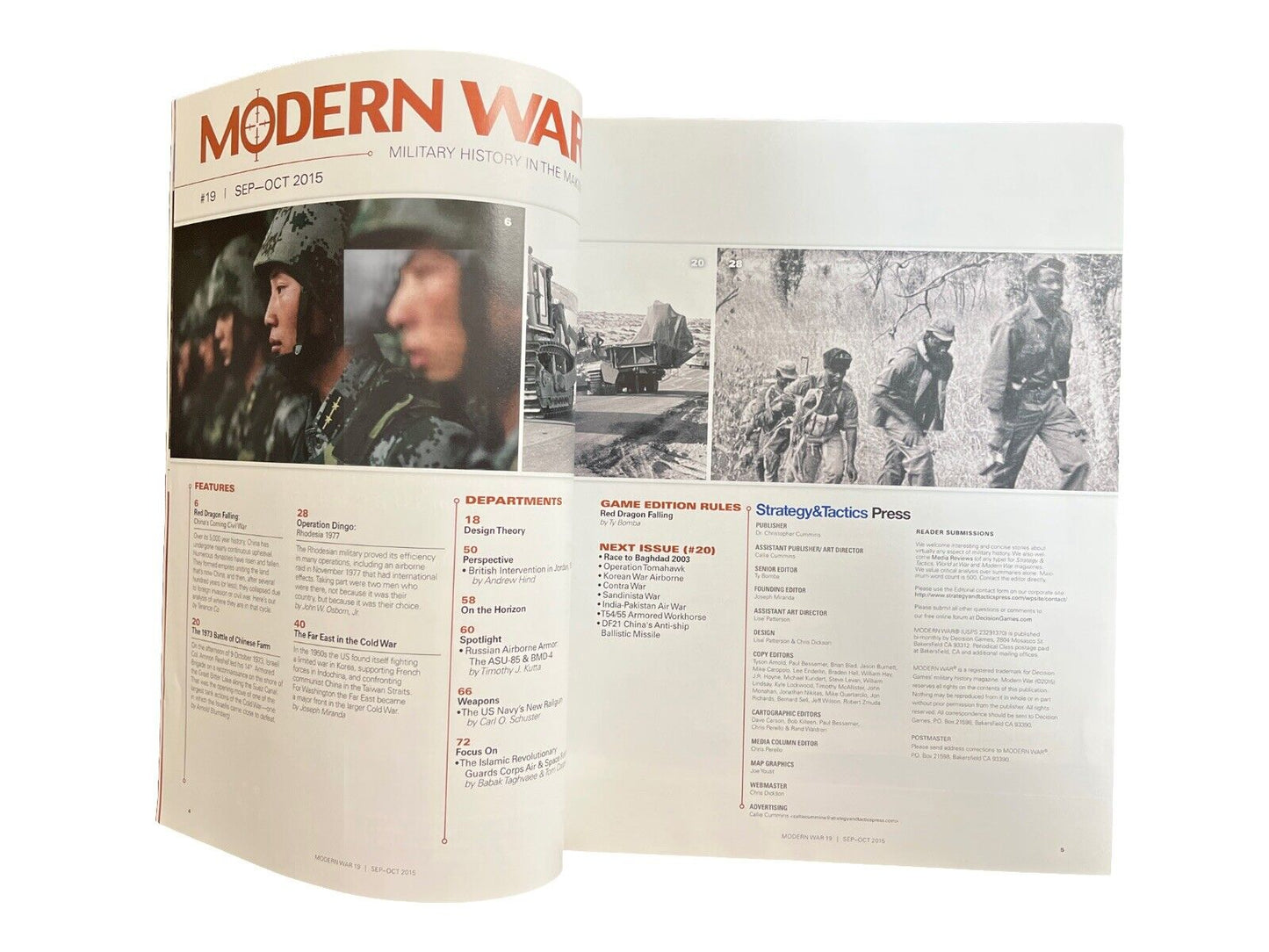 Modern War Magazine #19 With Whole Game - Red Dragon Falling Civil War In China