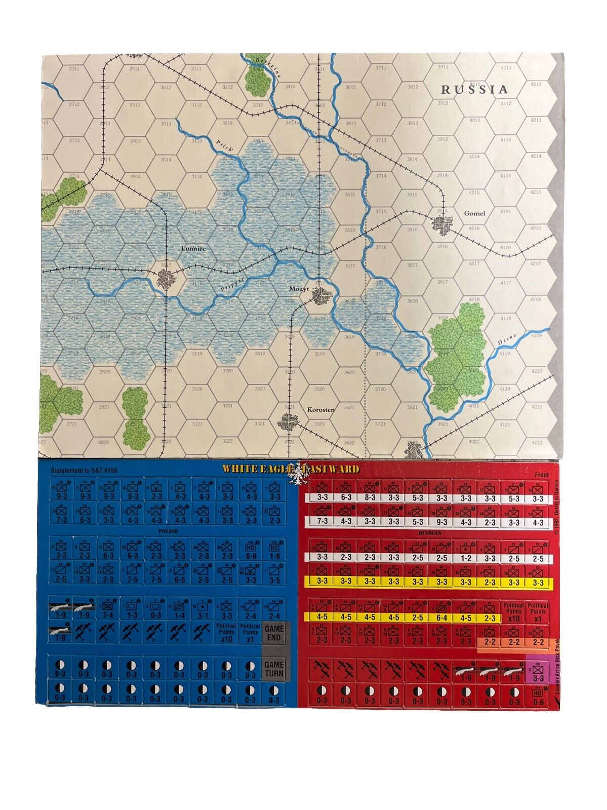 Strategy & Tactics Magazine #156 With Historical Board Game WHITE EAGLE EASTWARD