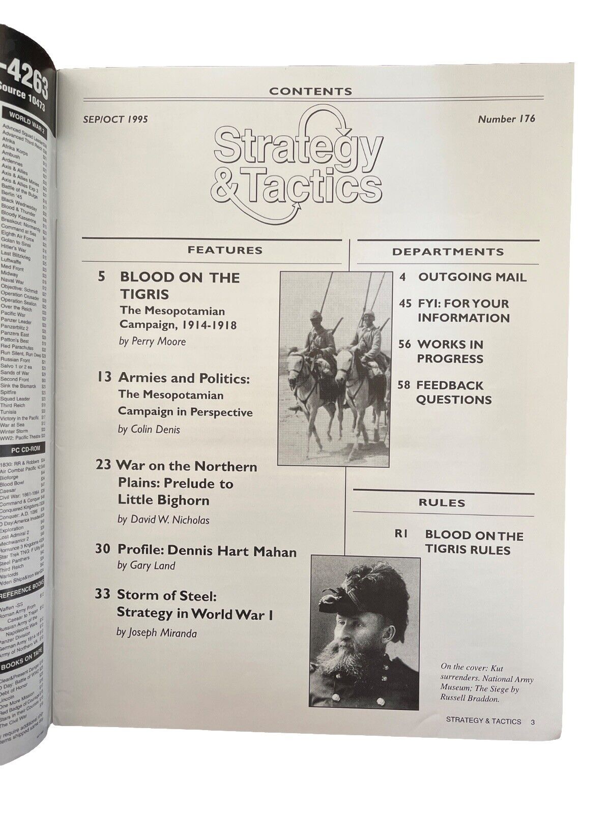 Strategy&Tactics Tabletop Wargame Magazine #176 Sep/Oct 1995 Blood On The Tigris