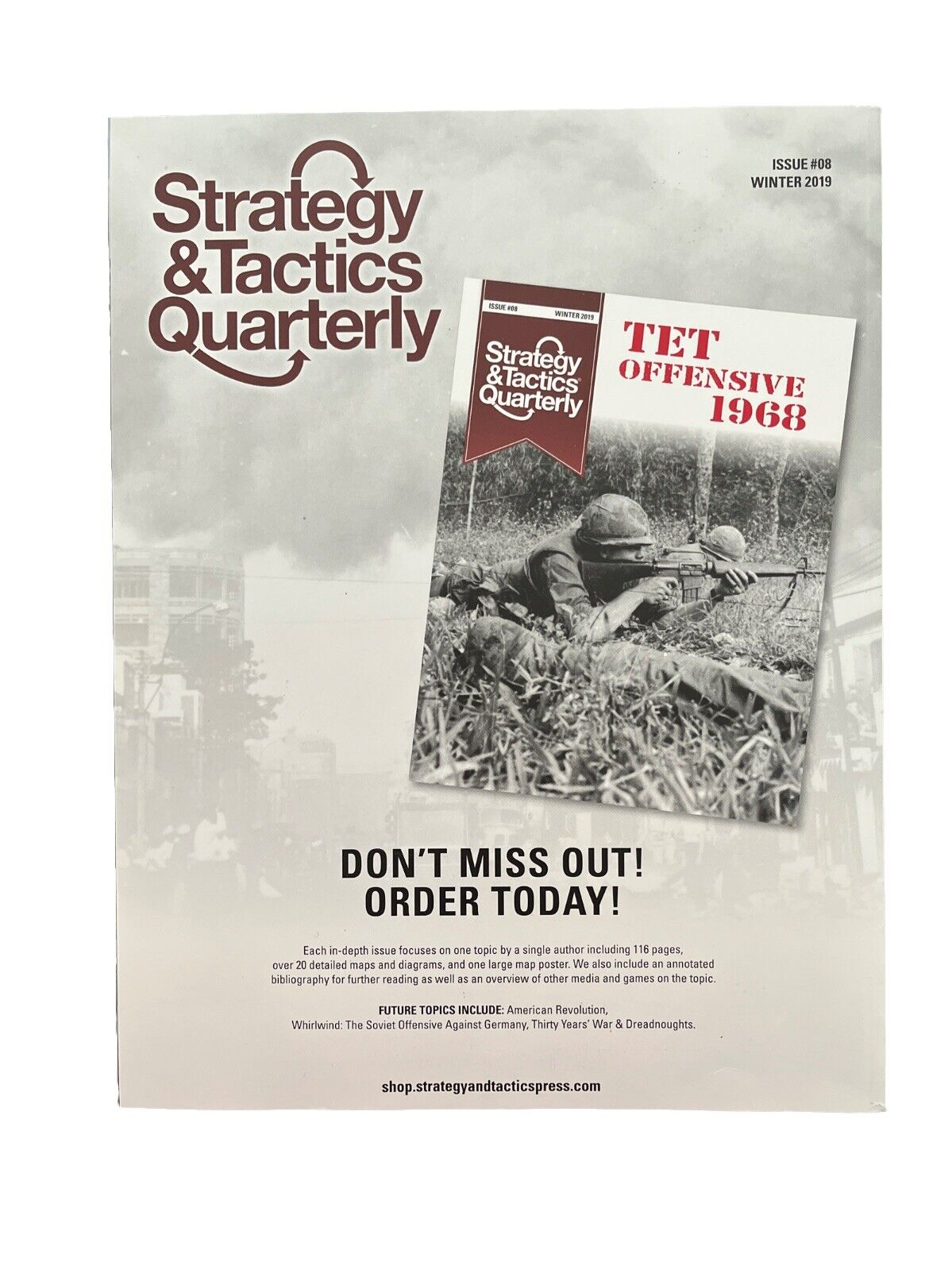 Strategy & Tactics Historical War Game Magazine #7 2019 With The Crusades Map
