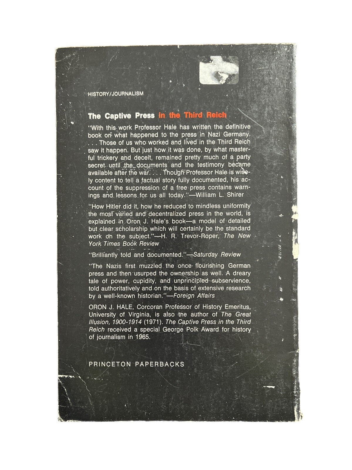 Collectable Books The Captive Press in the Third Reich By Oron J. Hale