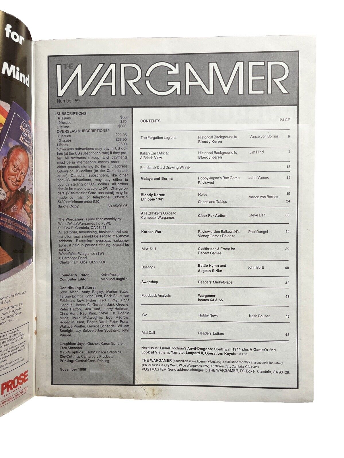 The Wargamer Military History Collectable Magazine #59 Bloody Keren